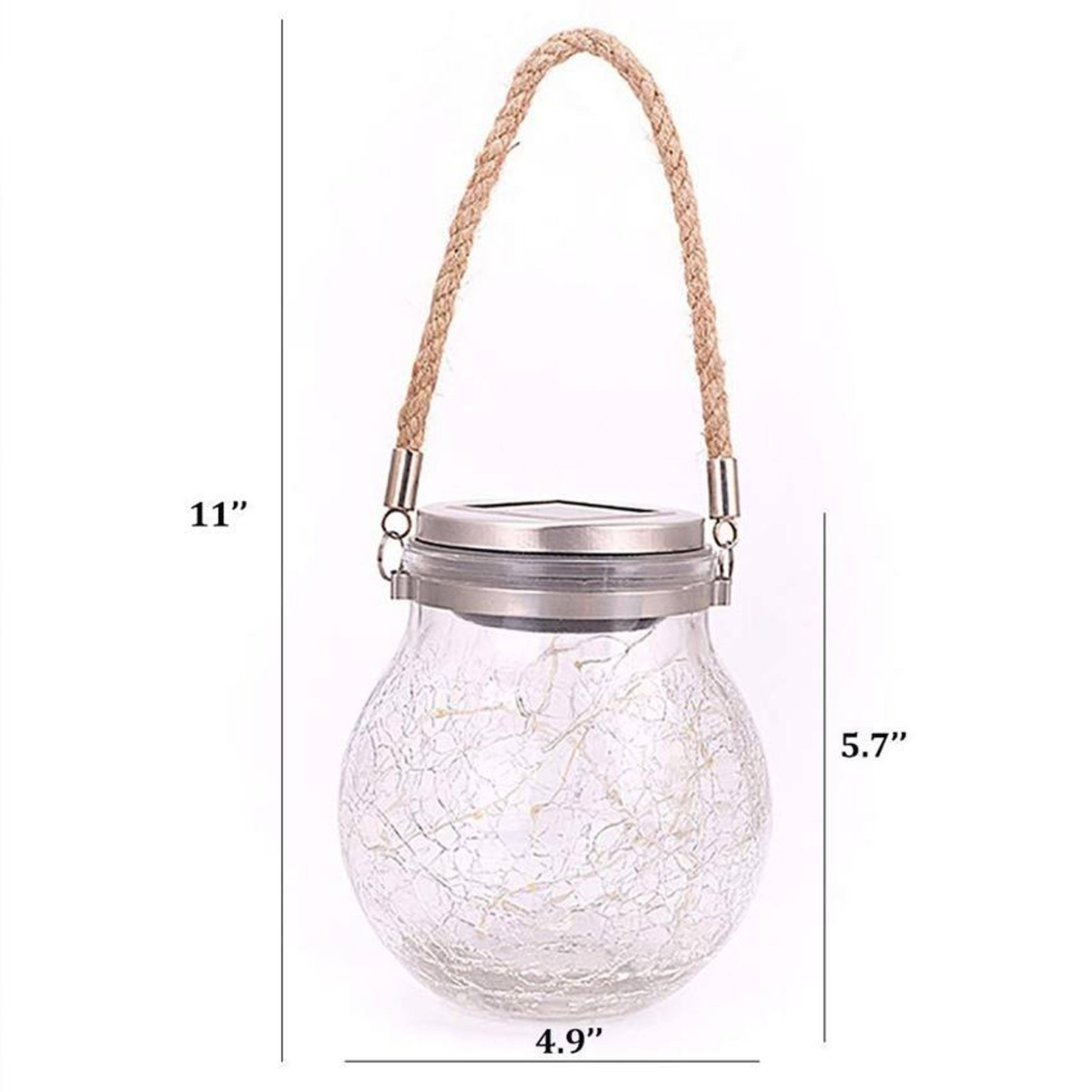 Solar Glass Bottle Pendant Lamp Solar Garden Lights Outdoor Solar Lantern For Patio  Garden Decor 1