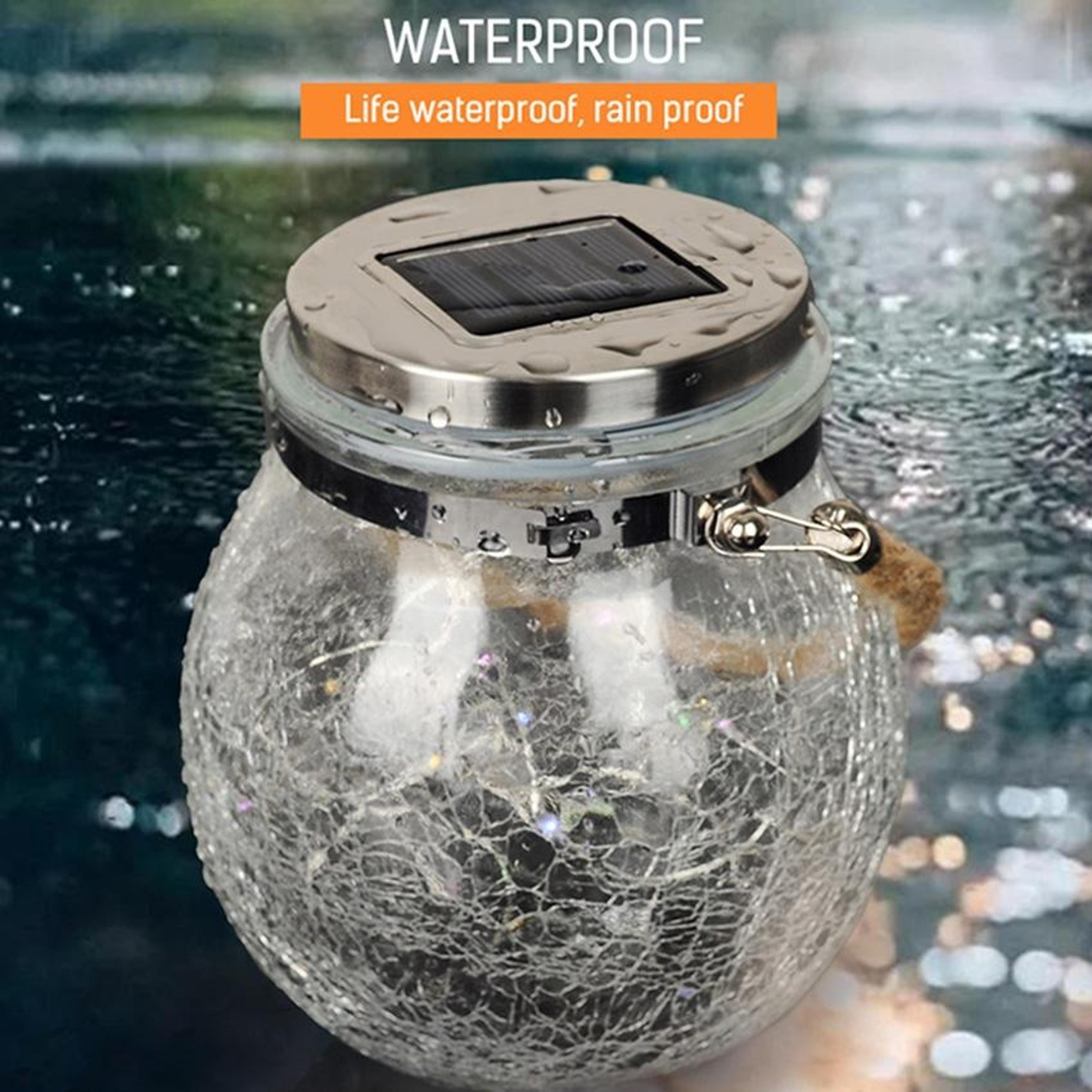 Solar Glass Bottle Pendant Lamp Solar Garden Lights Outdoor Solar Lantern For Patio  Garden Decor 8