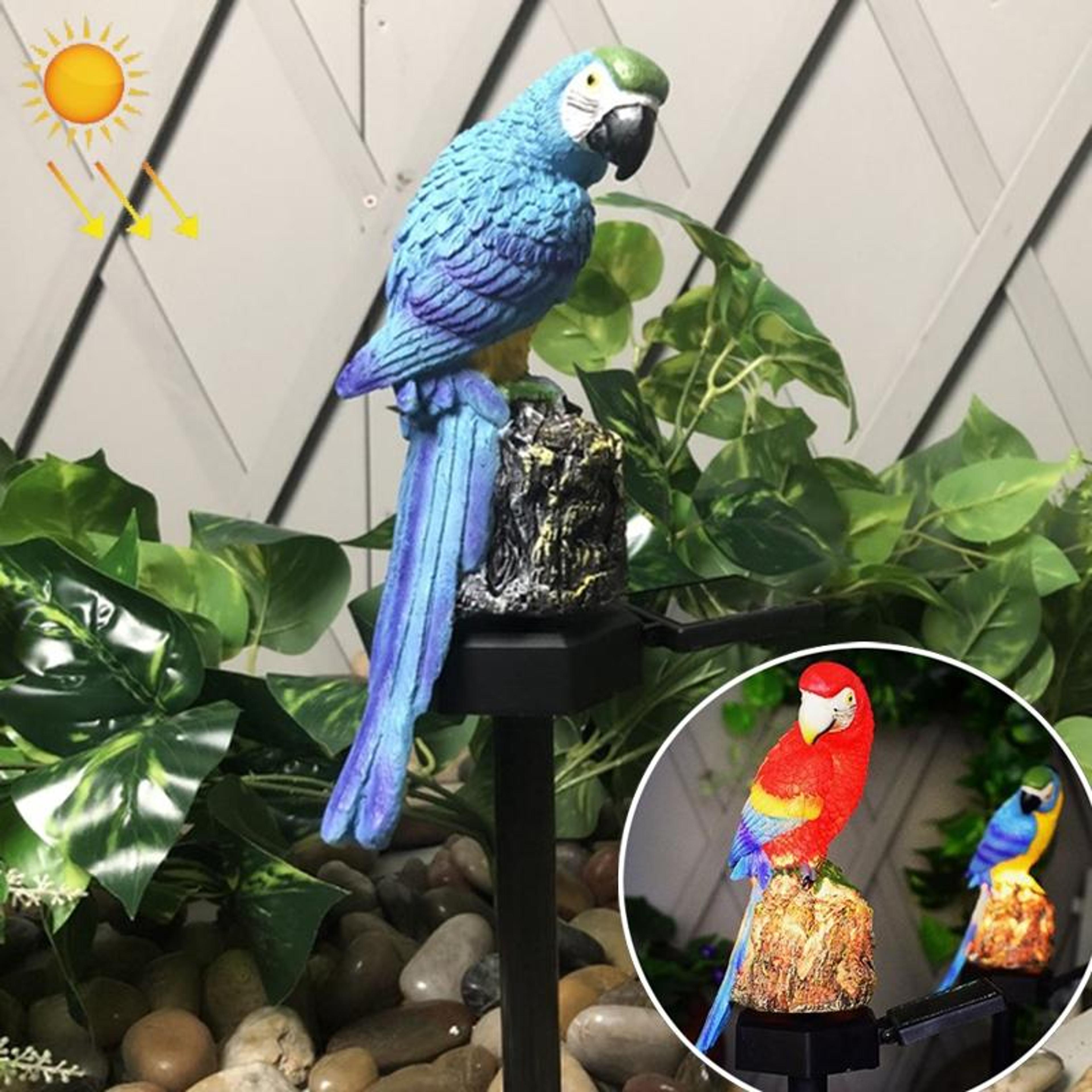 Solar Garden Lamp Resin Parrot Outdoor Solar Lawn Light For Courtyard Decor 8