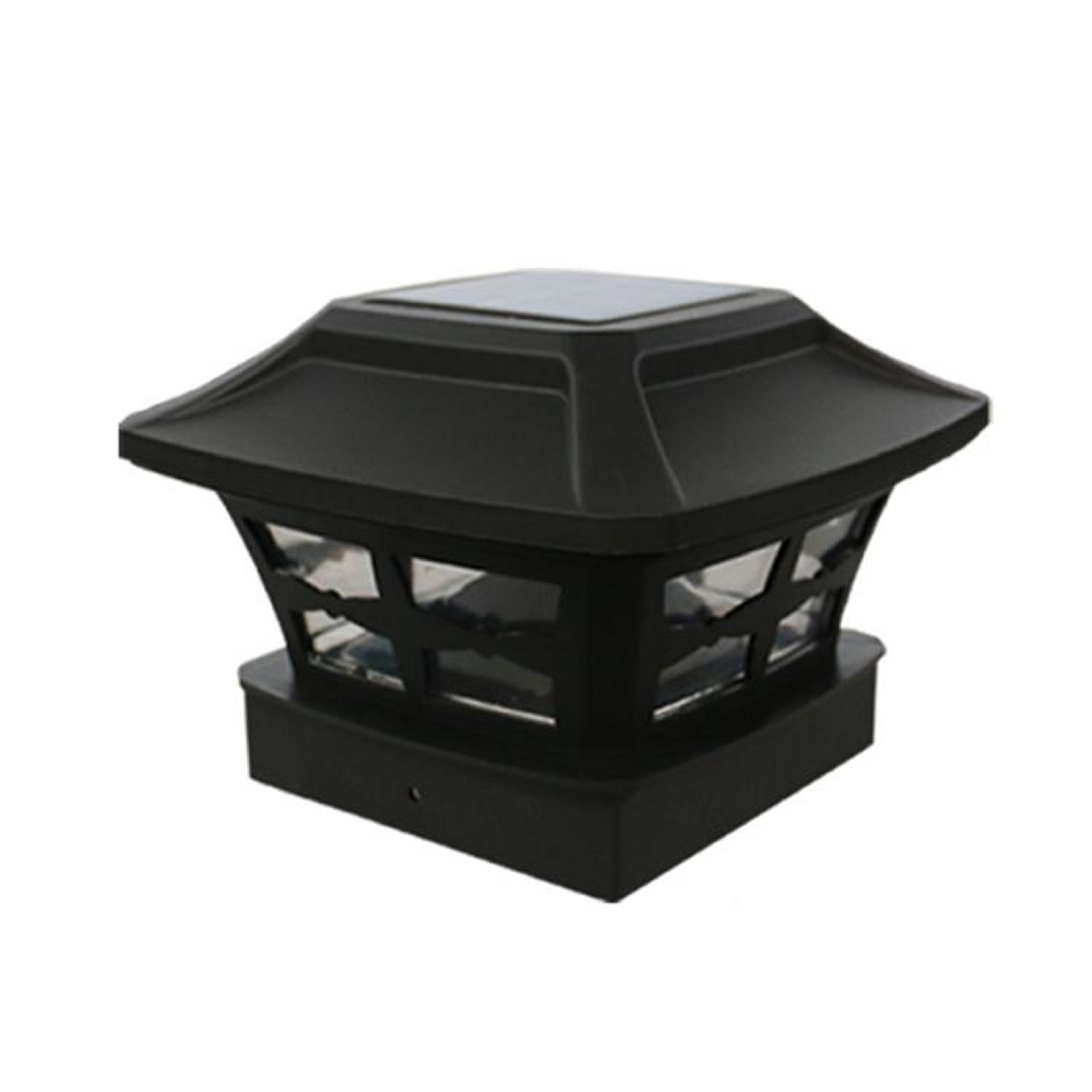 outdoor solar column garden lamp led dual light waterproof pathway light
