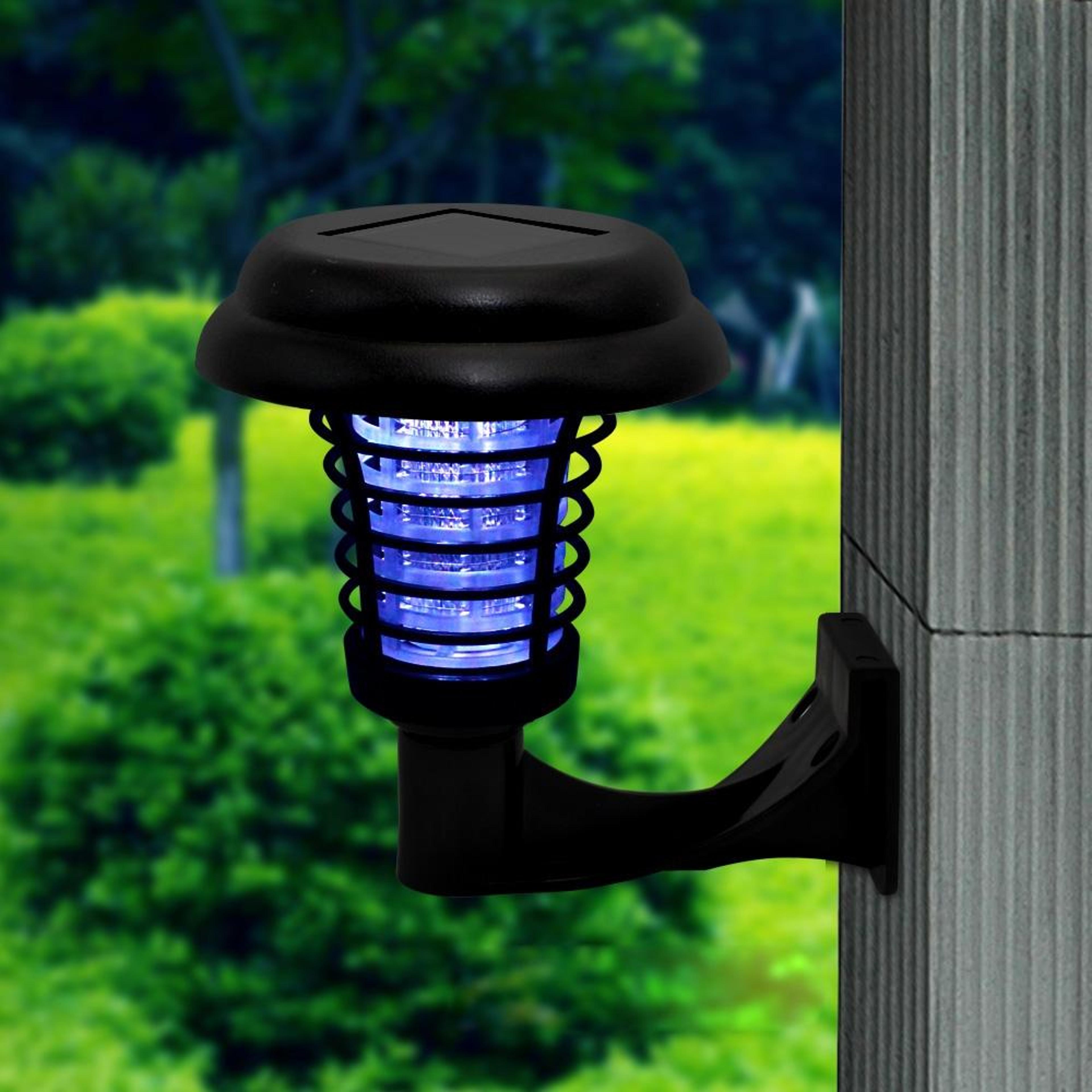 solarglow mosquito zapper garden light waterproof solar bug zapper with uv insect control