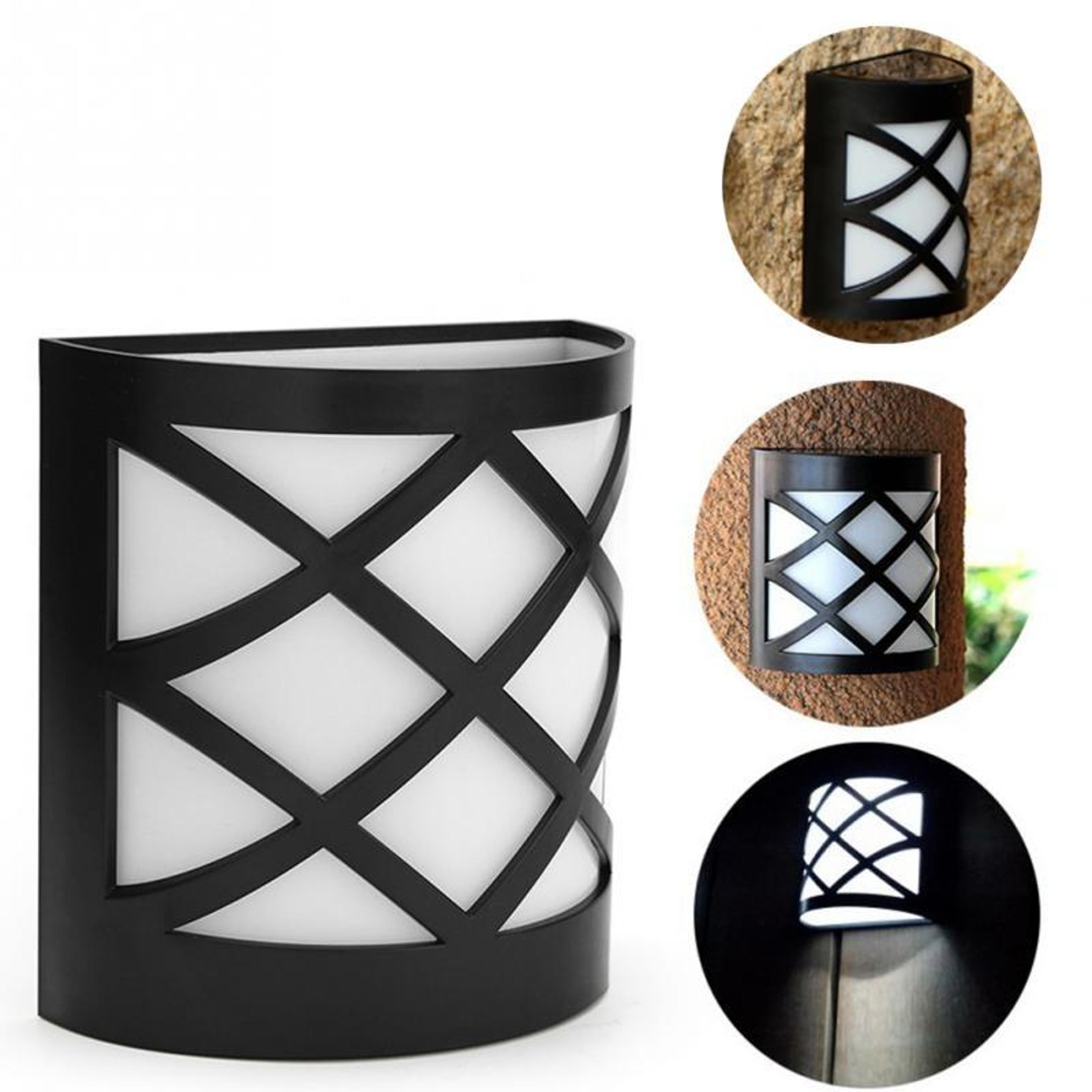 Solar Powered LED Wall Light Outdoor Waterproof Solar Garden Lamp IP65 Energy Saving 8