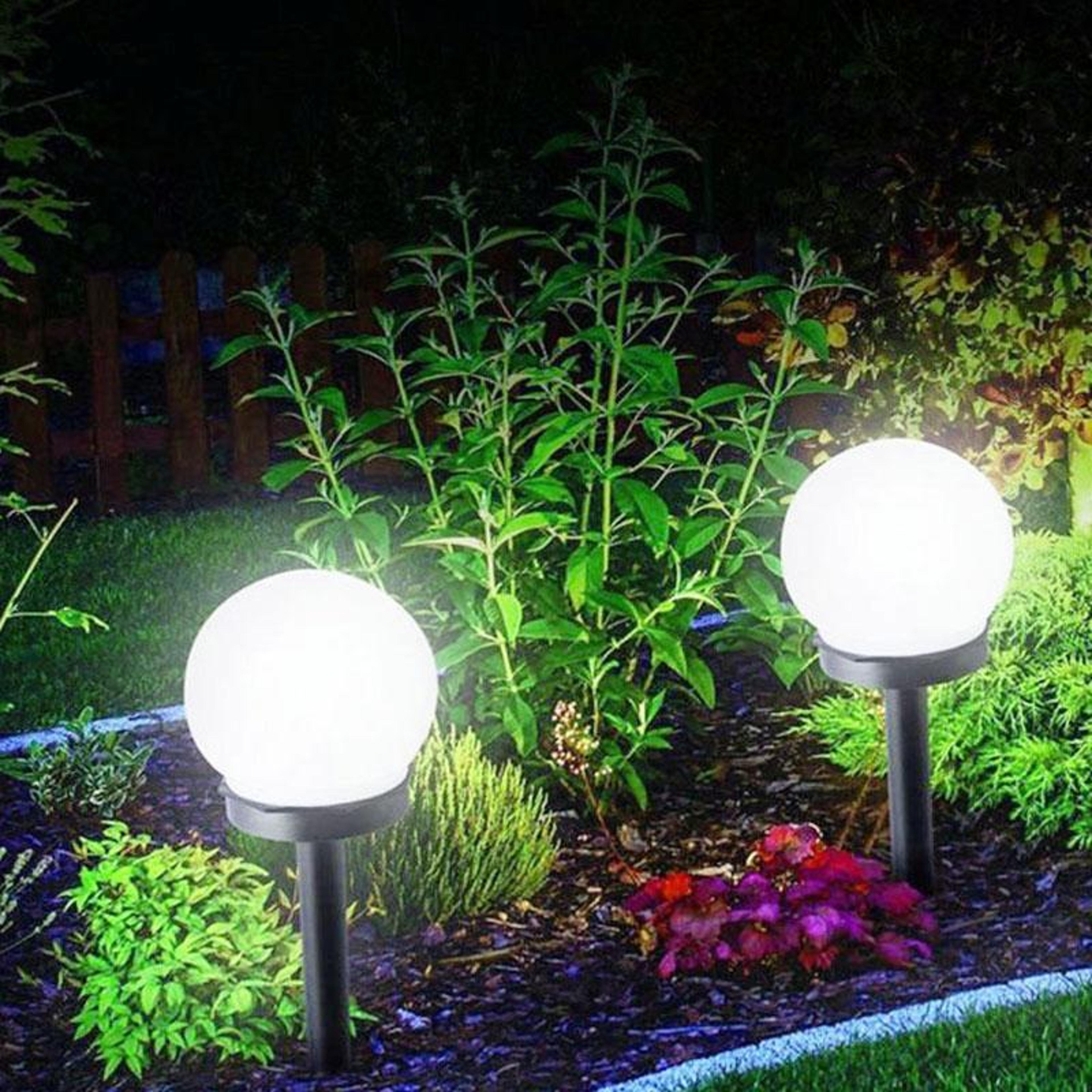 solar ground lights waterproof outdoor garden landscape bulb lights warm white led