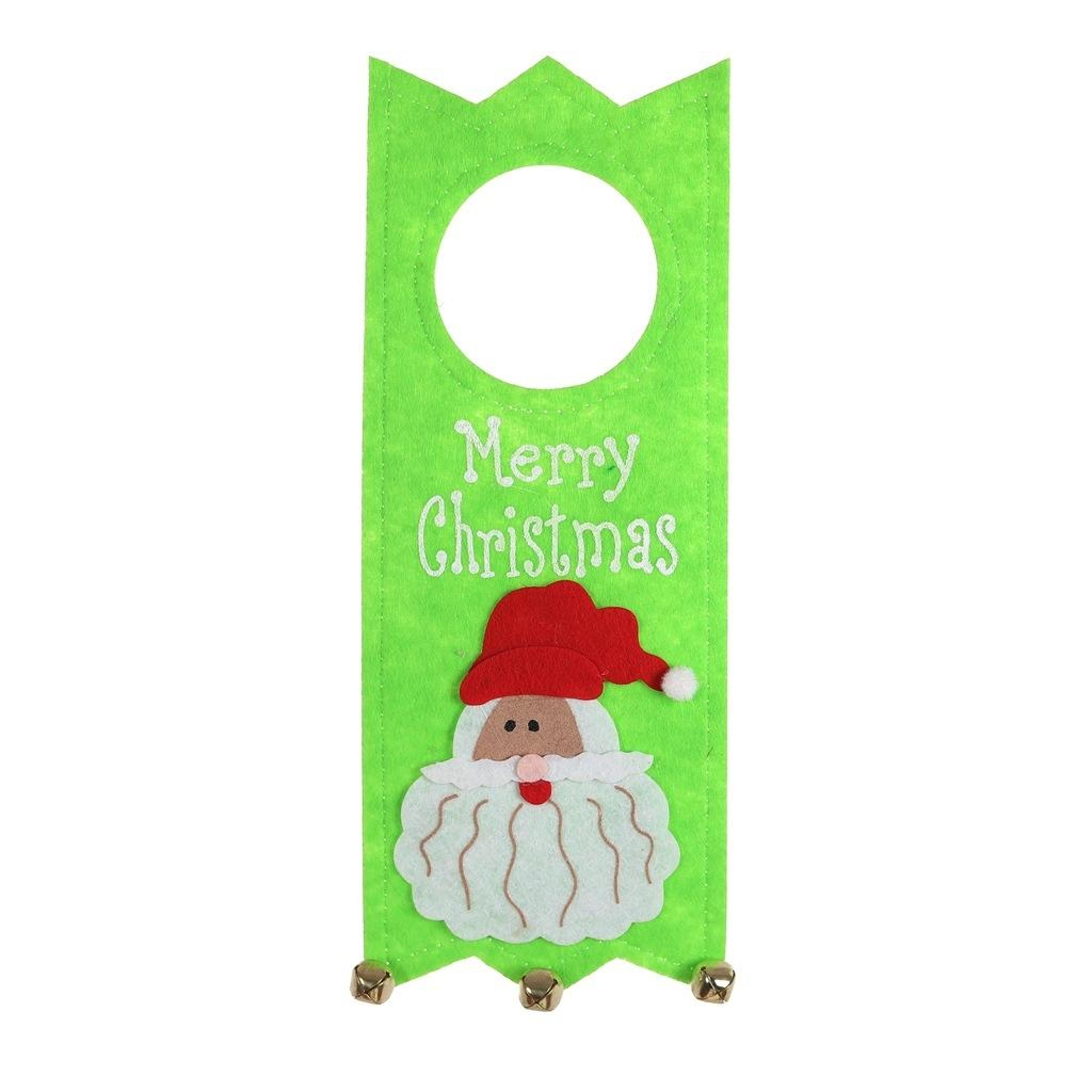 Festive Felt Christmas Door Hanging Ornament For Front Doors Trees  Holiday Decor 1