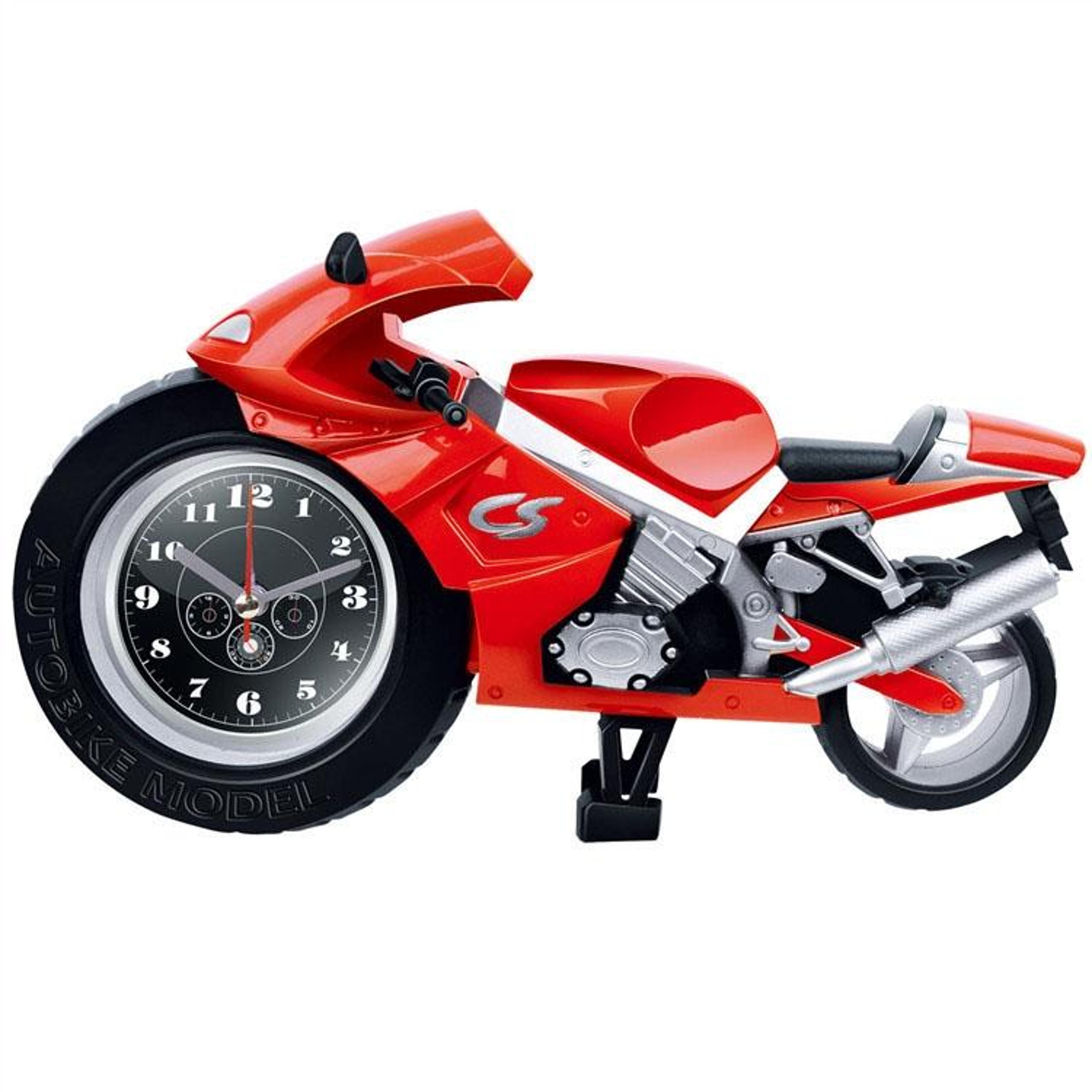 vintage motorcycle alarm clock decorative desk clock for home office shelves