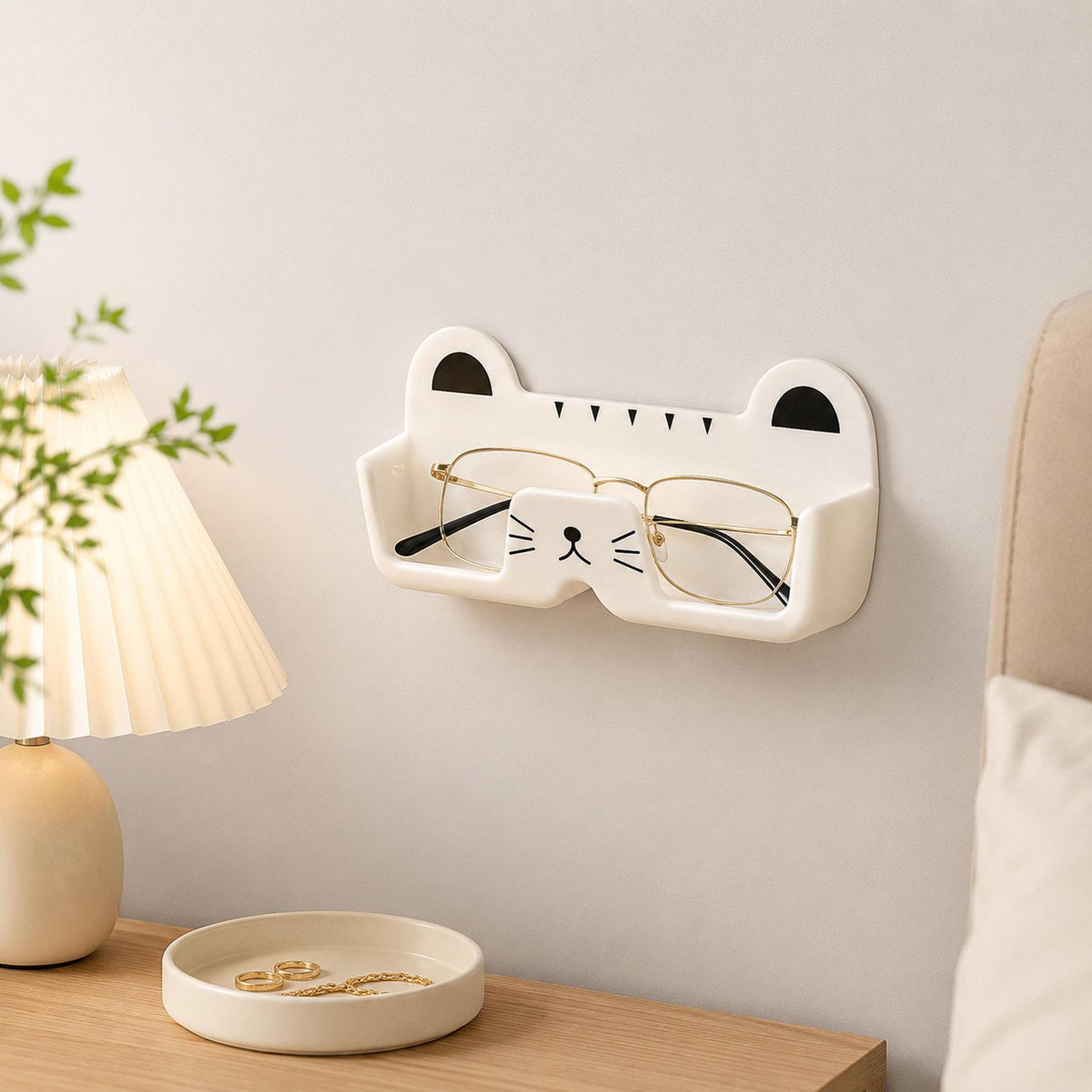 catpeek wall mounted glasses holder punch free eyeglass & sunglasses organizer
