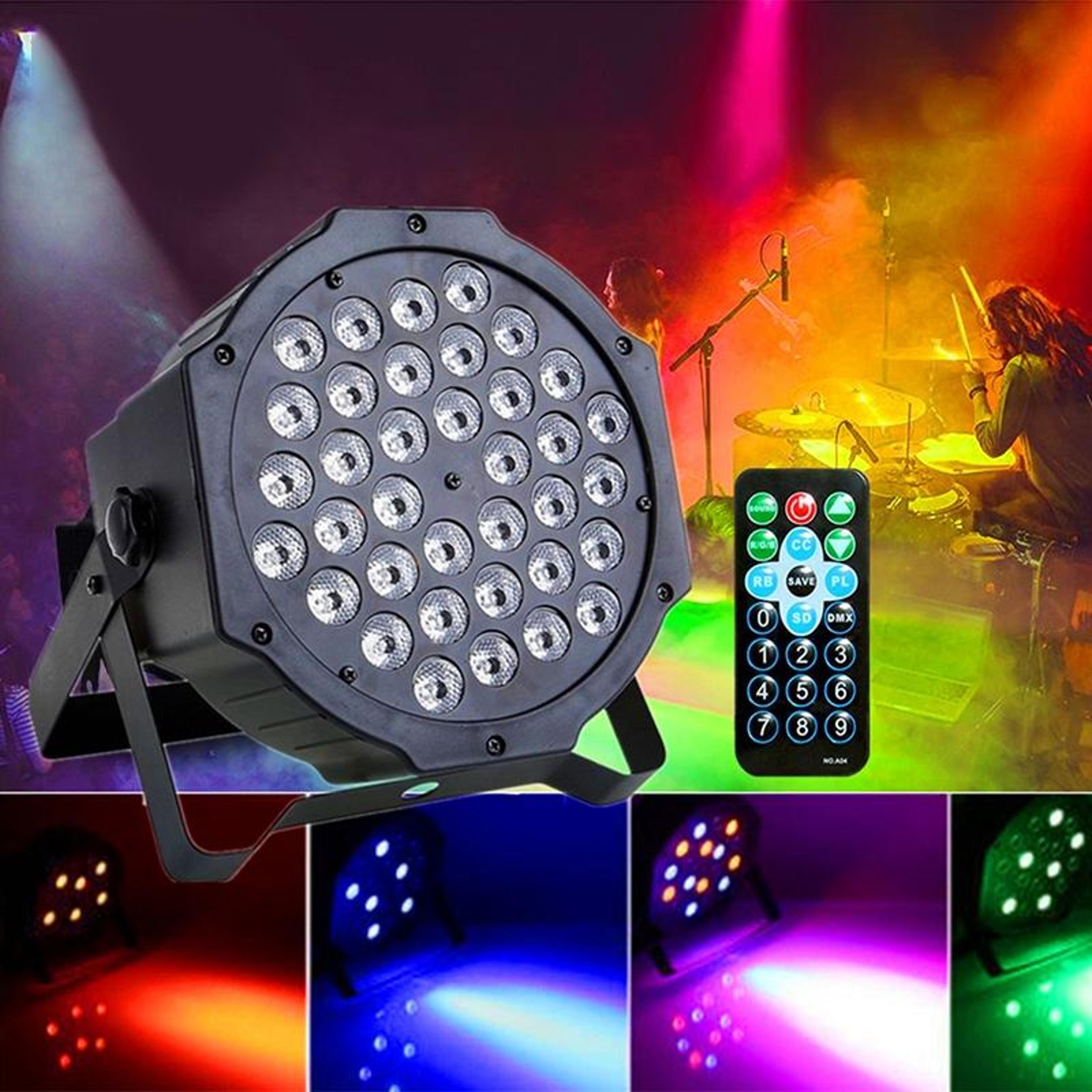 RGB LED PAR Light With Remote Control Stage Wash Light For Parties  Events 0