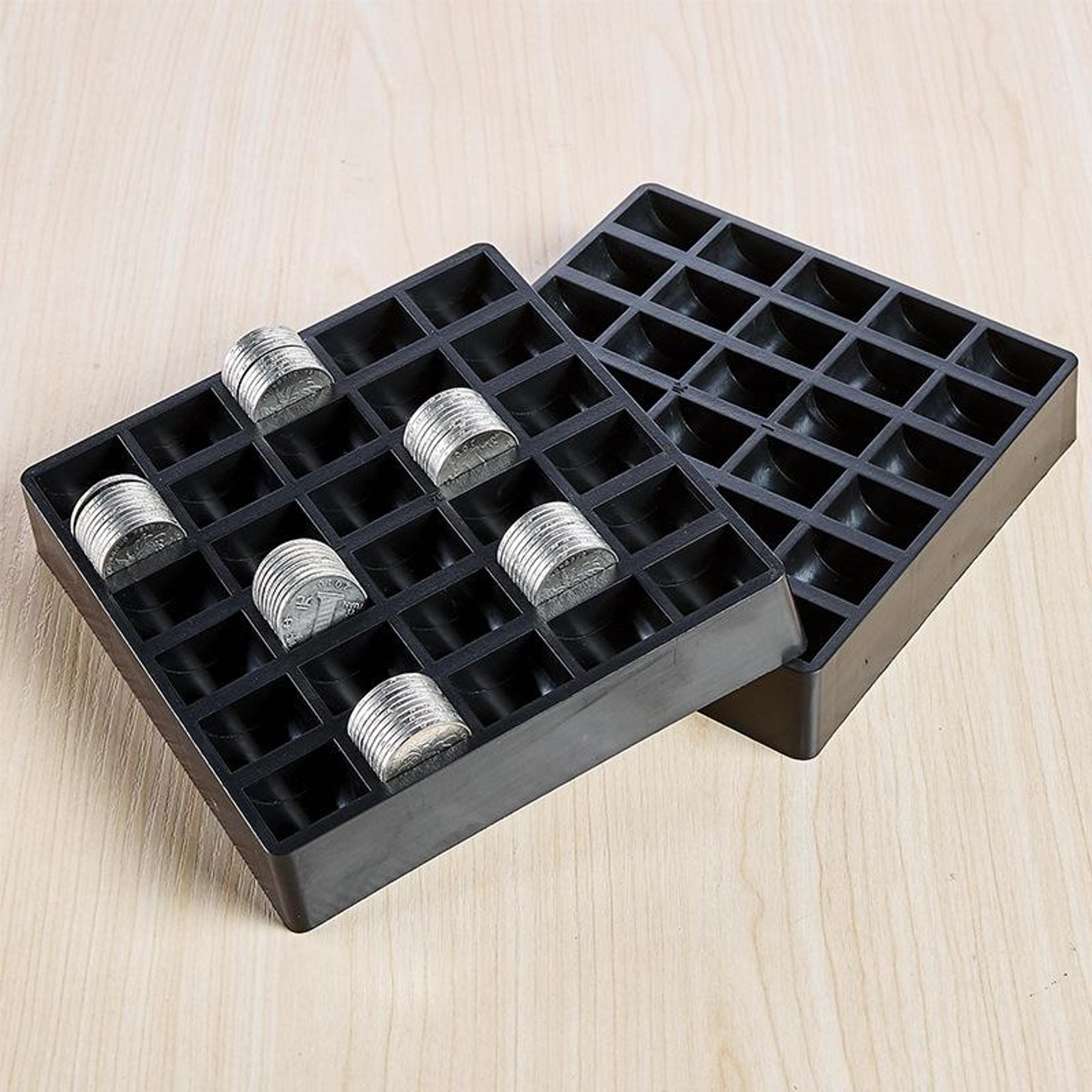 portable waterproof coin storage case for game tokens & collectible coins