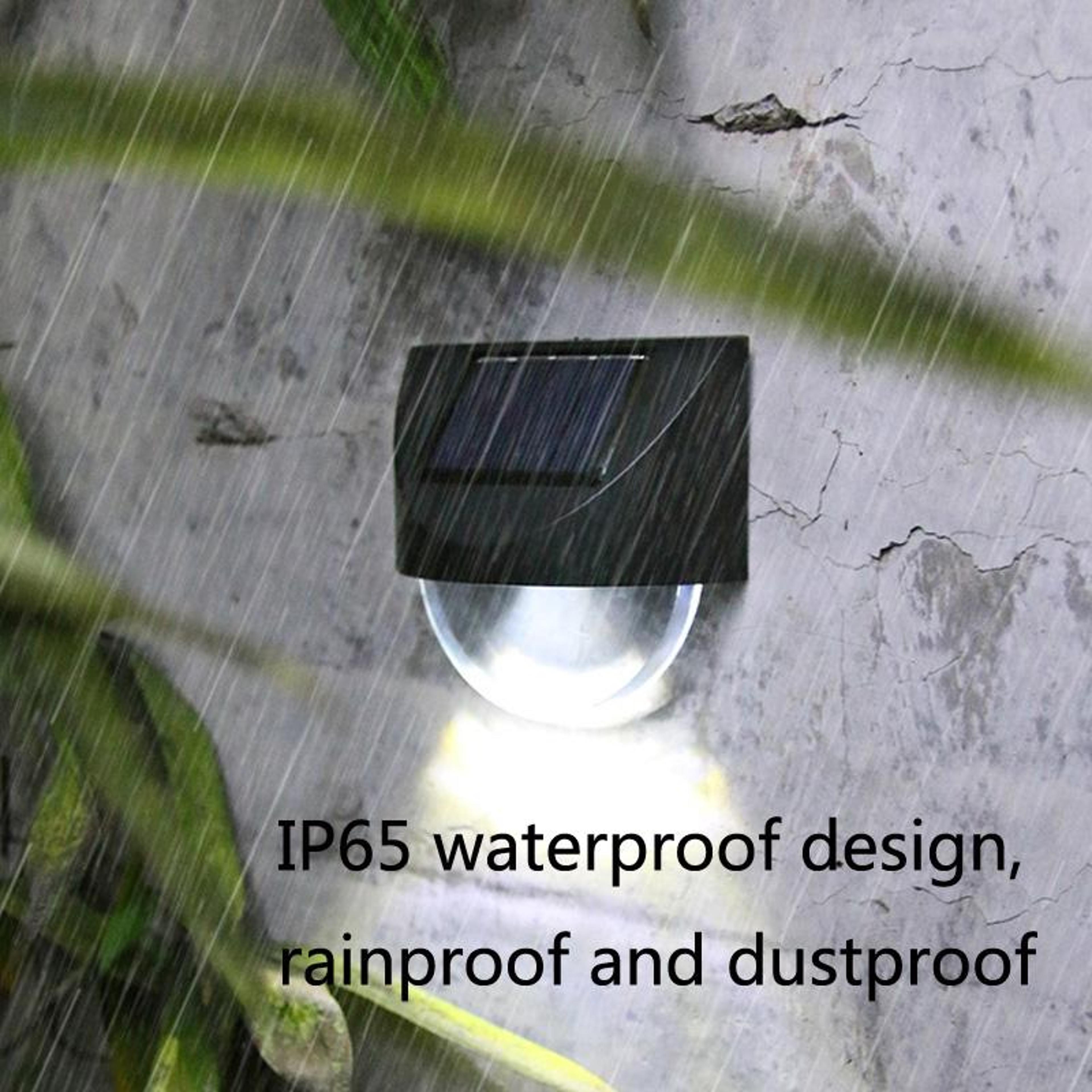 Solar Mirror Wall Light Outdoor Solar Light For Garden Fence  Patio Decor 6