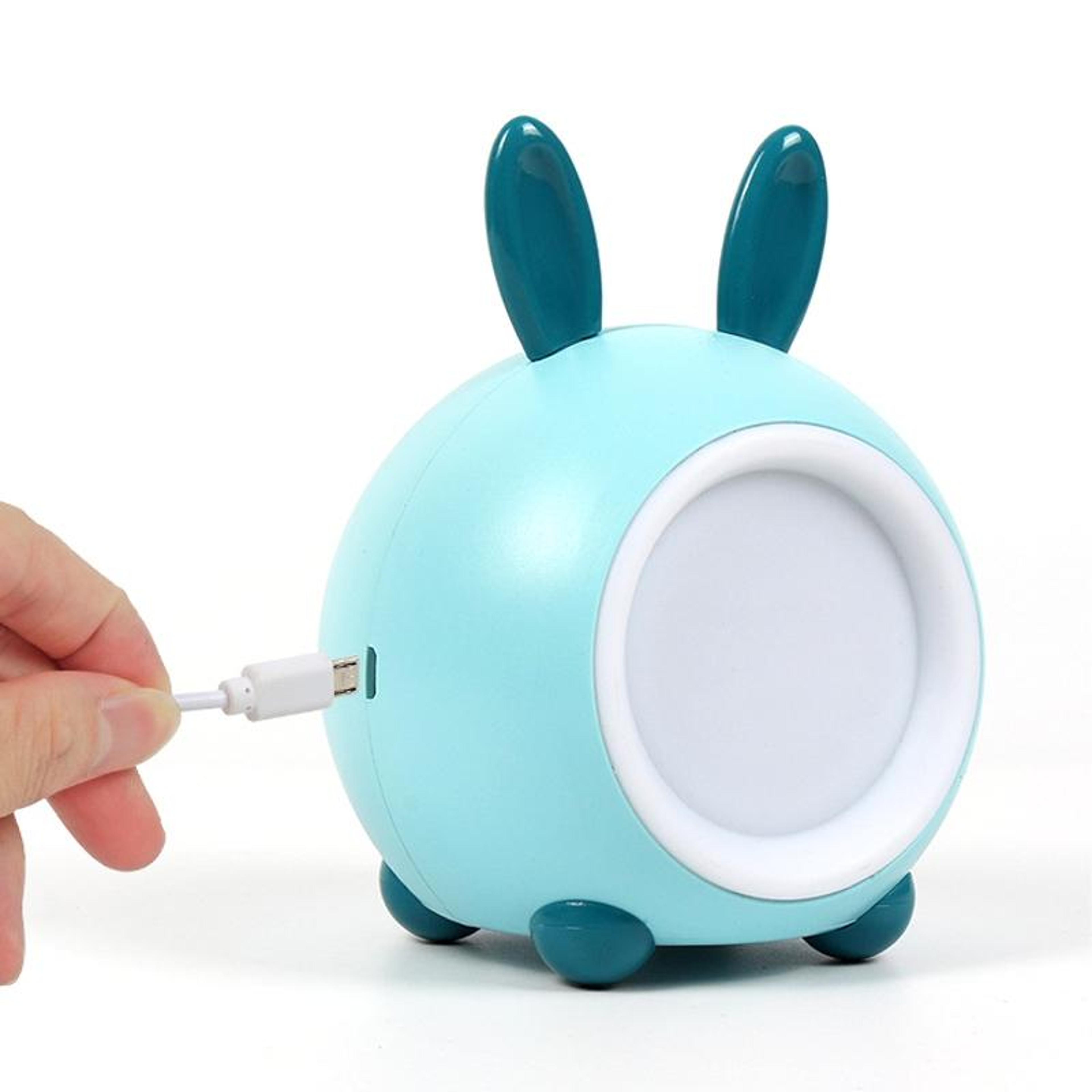 Cute Rabbit LED Night Light USB Rechargeable Touch Control Lamp With Stepless Dimming 4