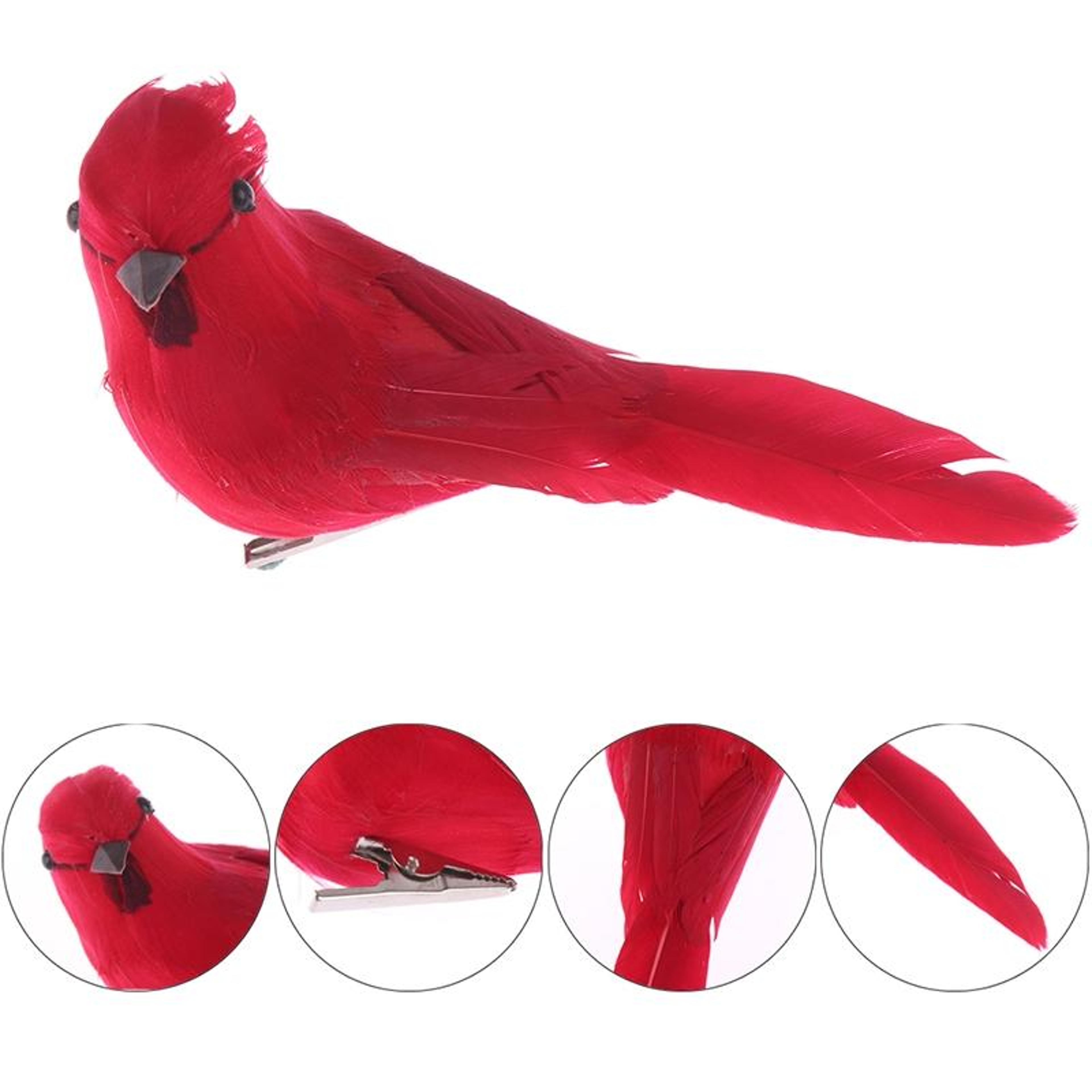 Lifelike Artificial Decorative Birds With Real Feathers ClipOn Foam Bird Decor For Weddings  Crafts 2