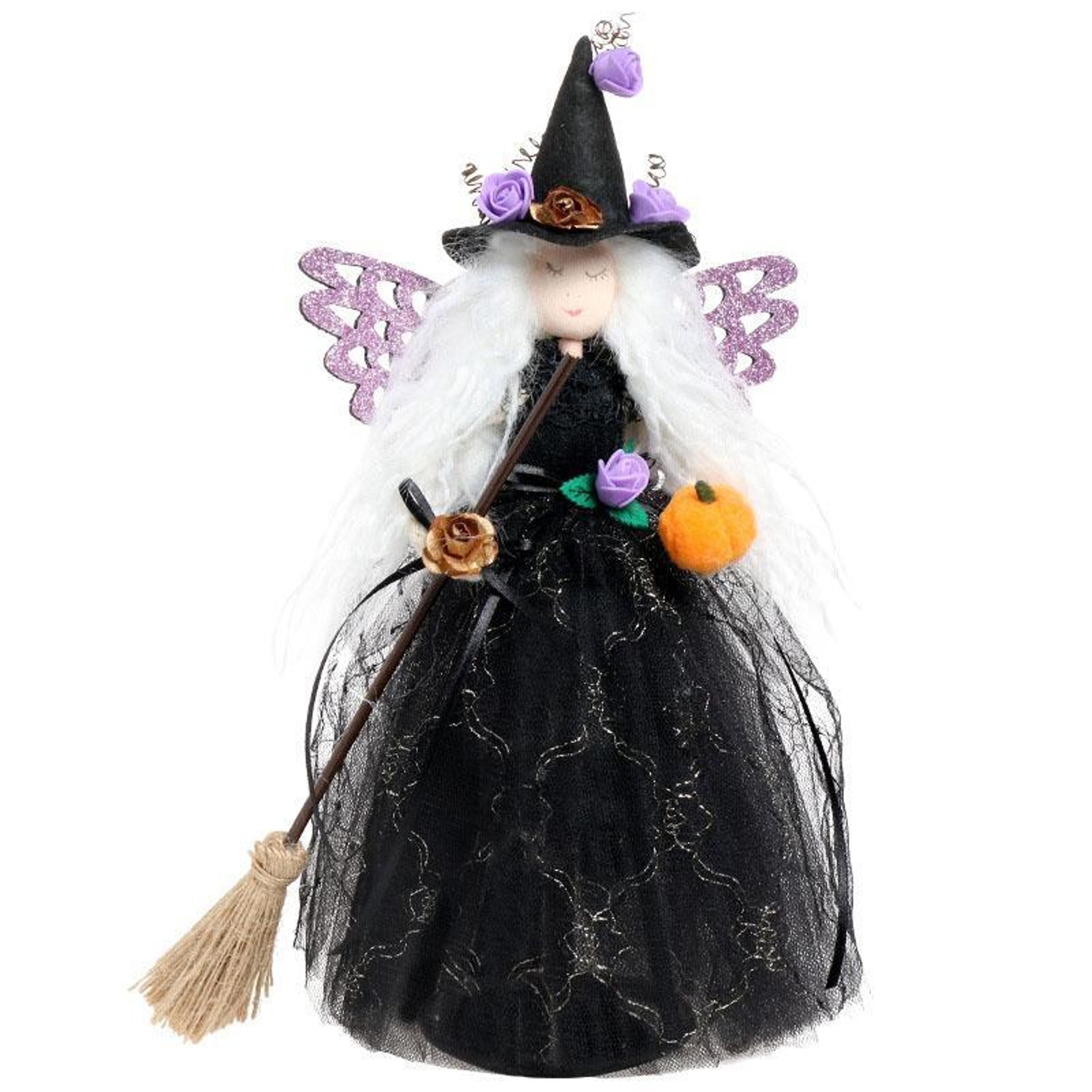 butterfly halloween witch doll hanging halloween decorations for home & party decor