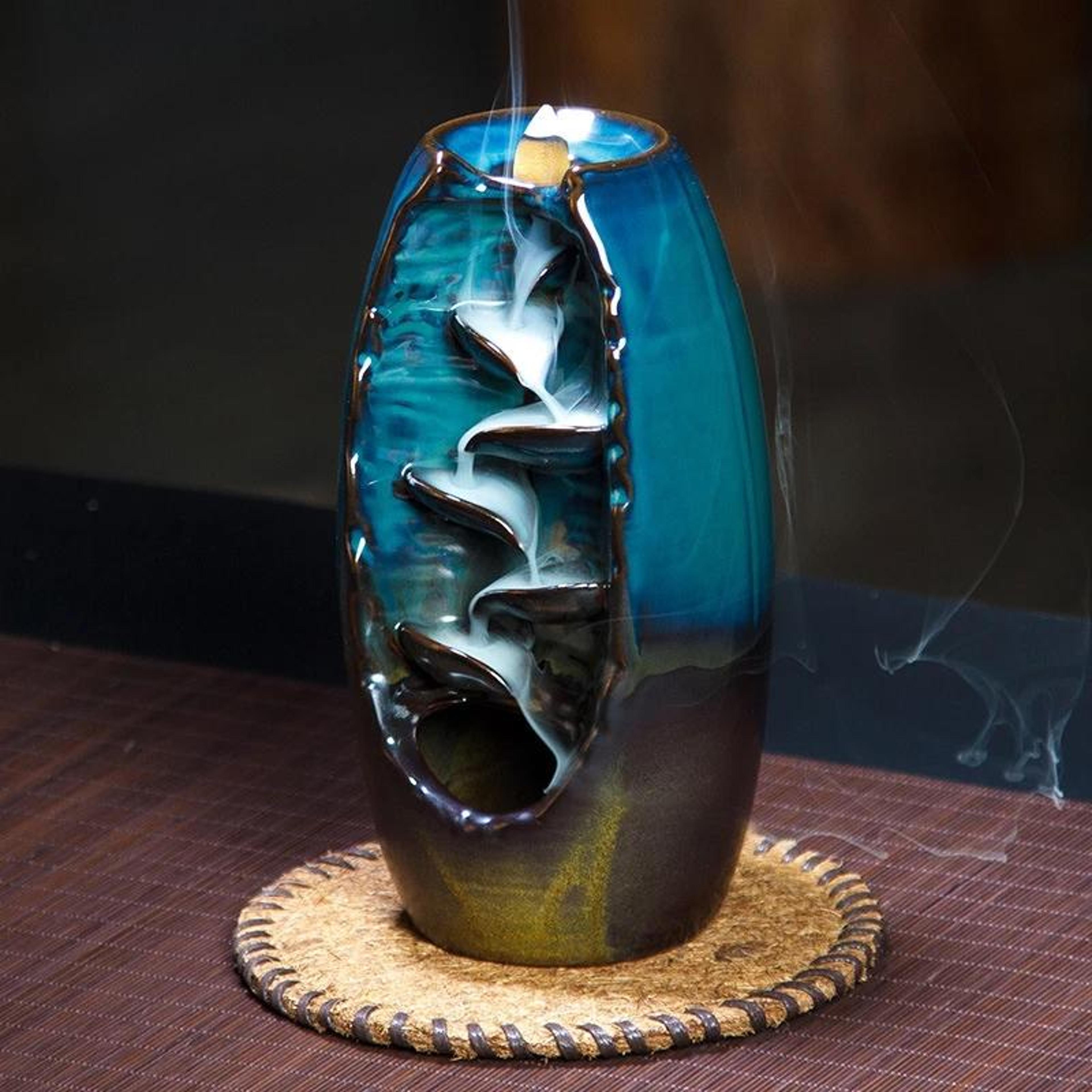 lotus ceramic incense burner for home aromatherapy decorative lotus incense holder