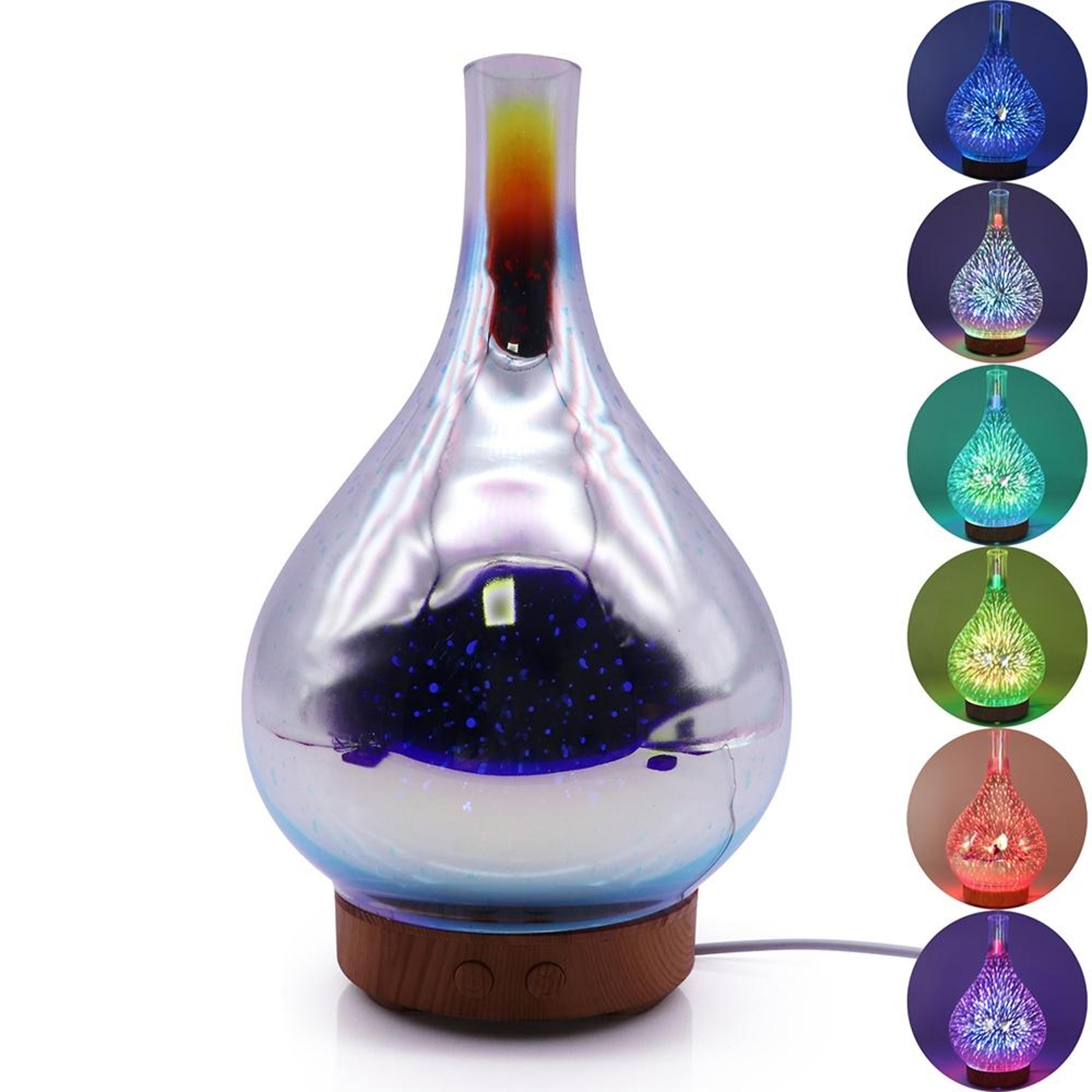 Fireworks 3D Aroma Diffuser  Air Humidifier With 7Color LED Night Light 1