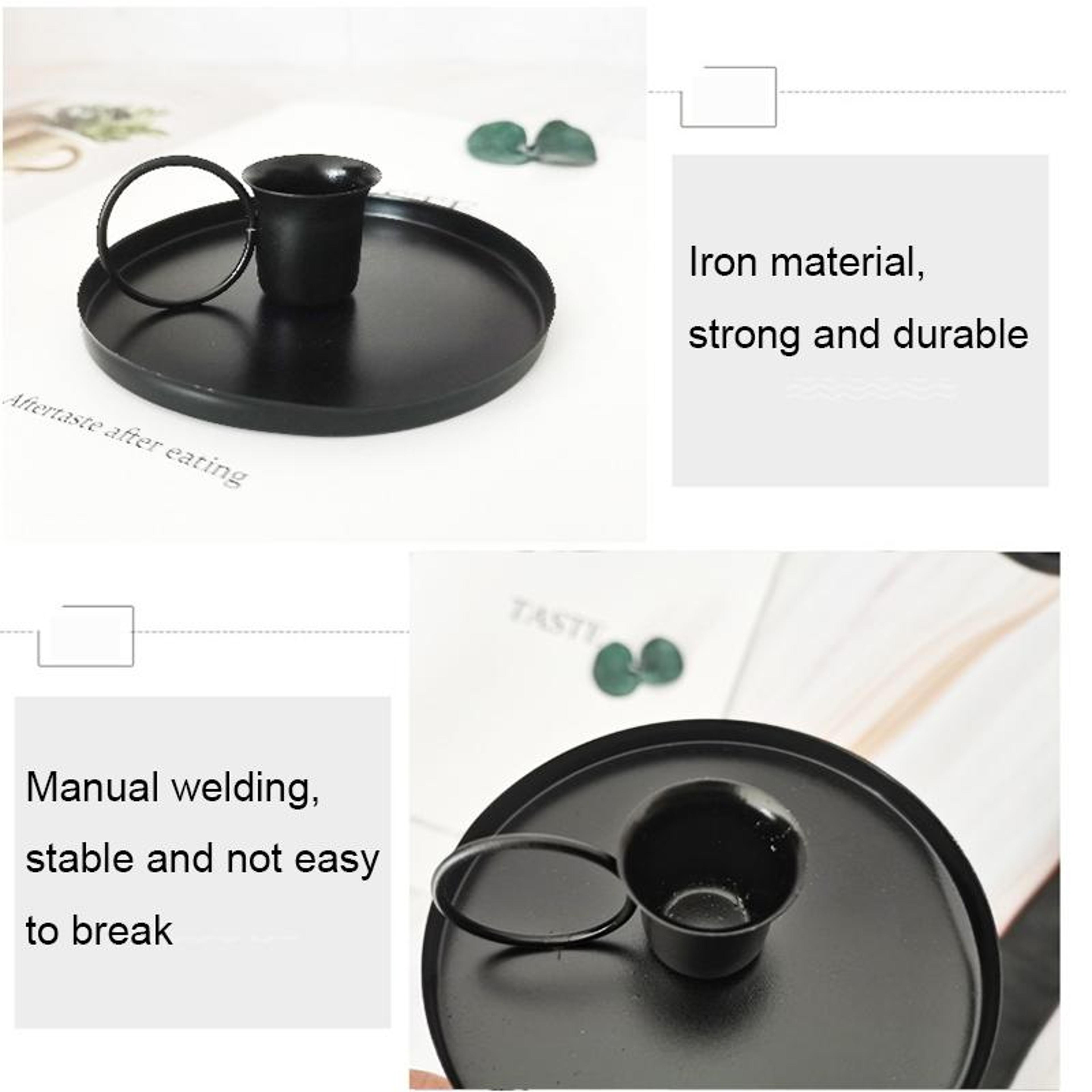 Vintage Metal Candle Holder Teacup Iron Tealight Decor For Rustic Home Decoration 3