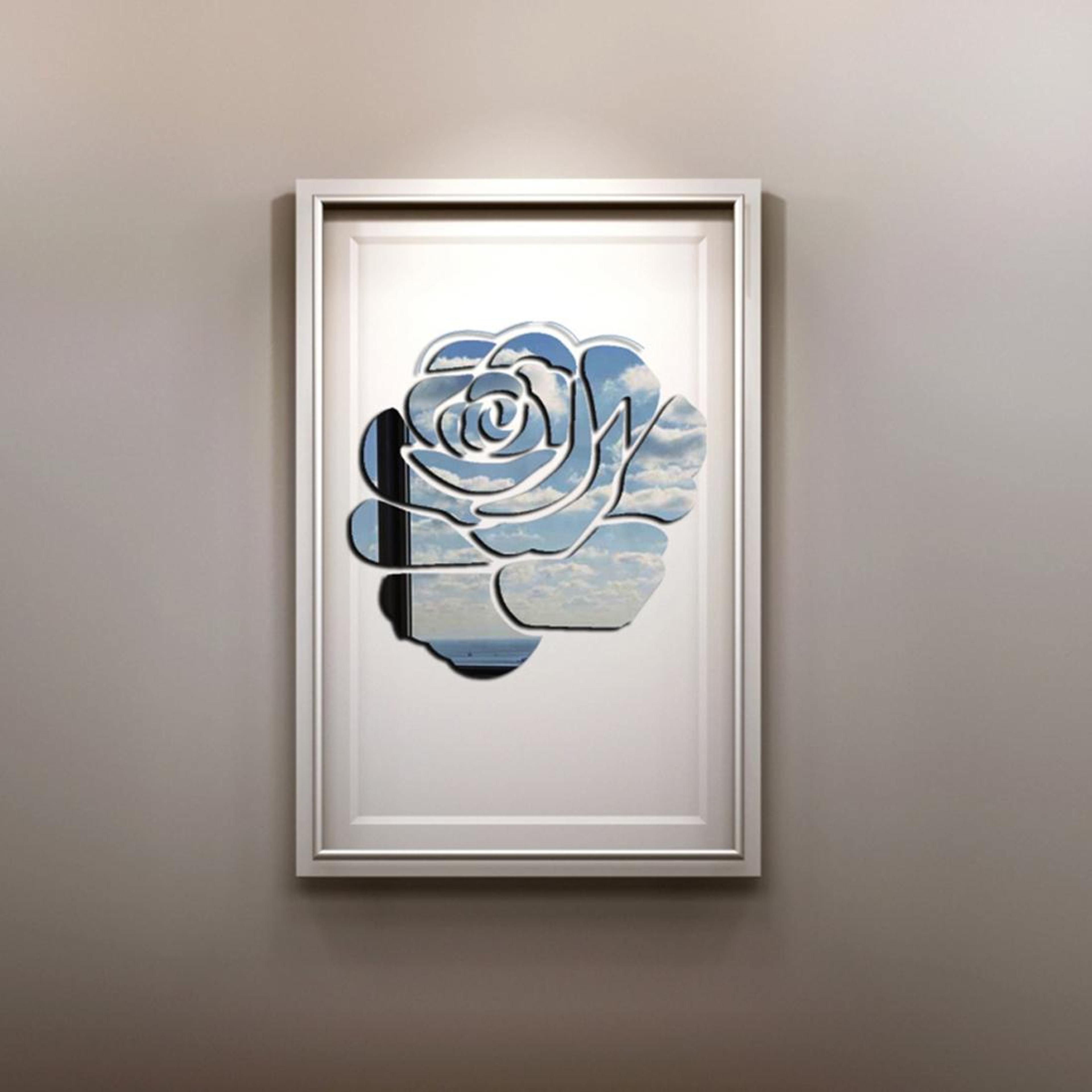 Floral Mirror Wall Stickers Acrylic Wall Decor For Living Room Bedroom  Home 6