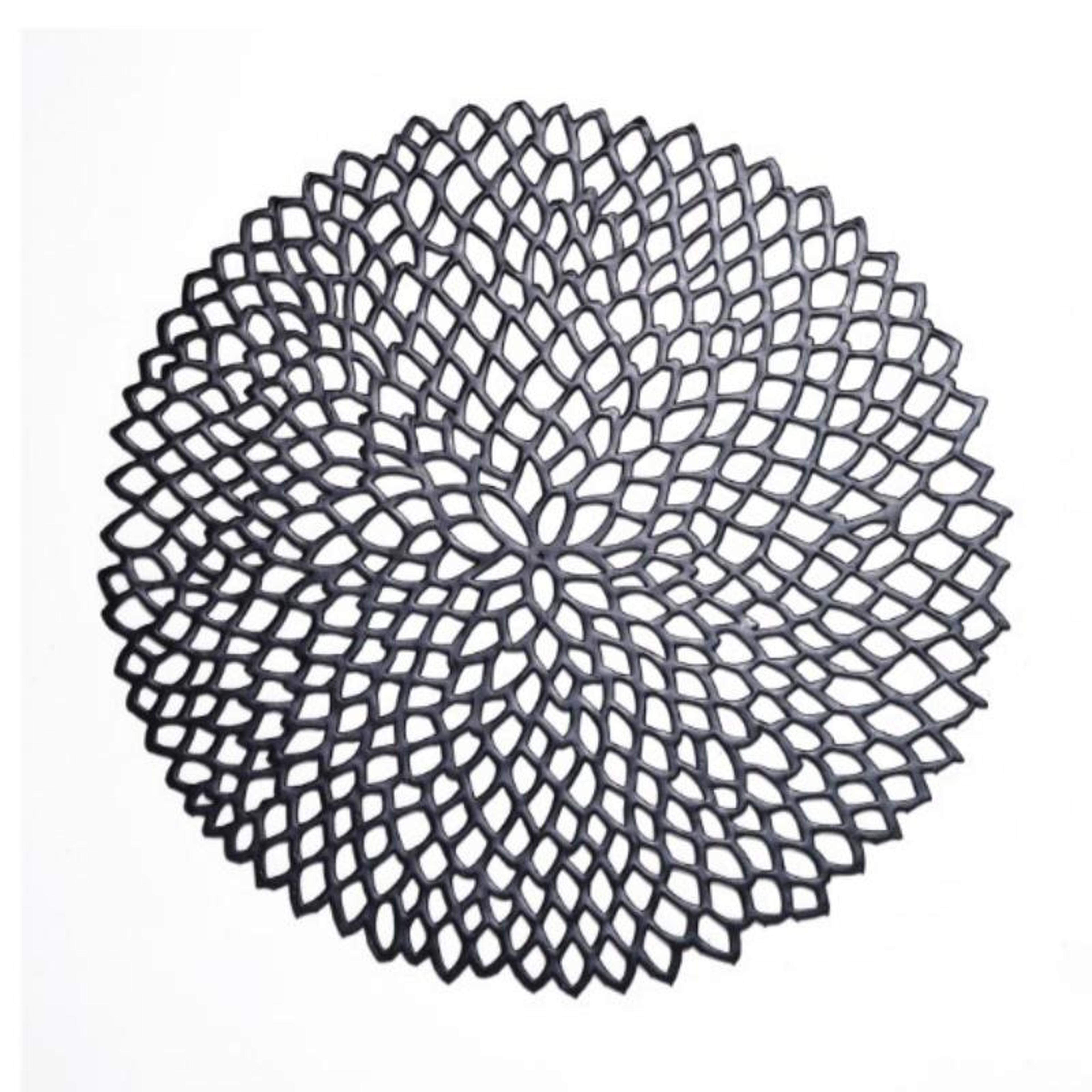 Elegant Round Placemat PVC Heat Resistant Table Mat For Dining Table Decor 9