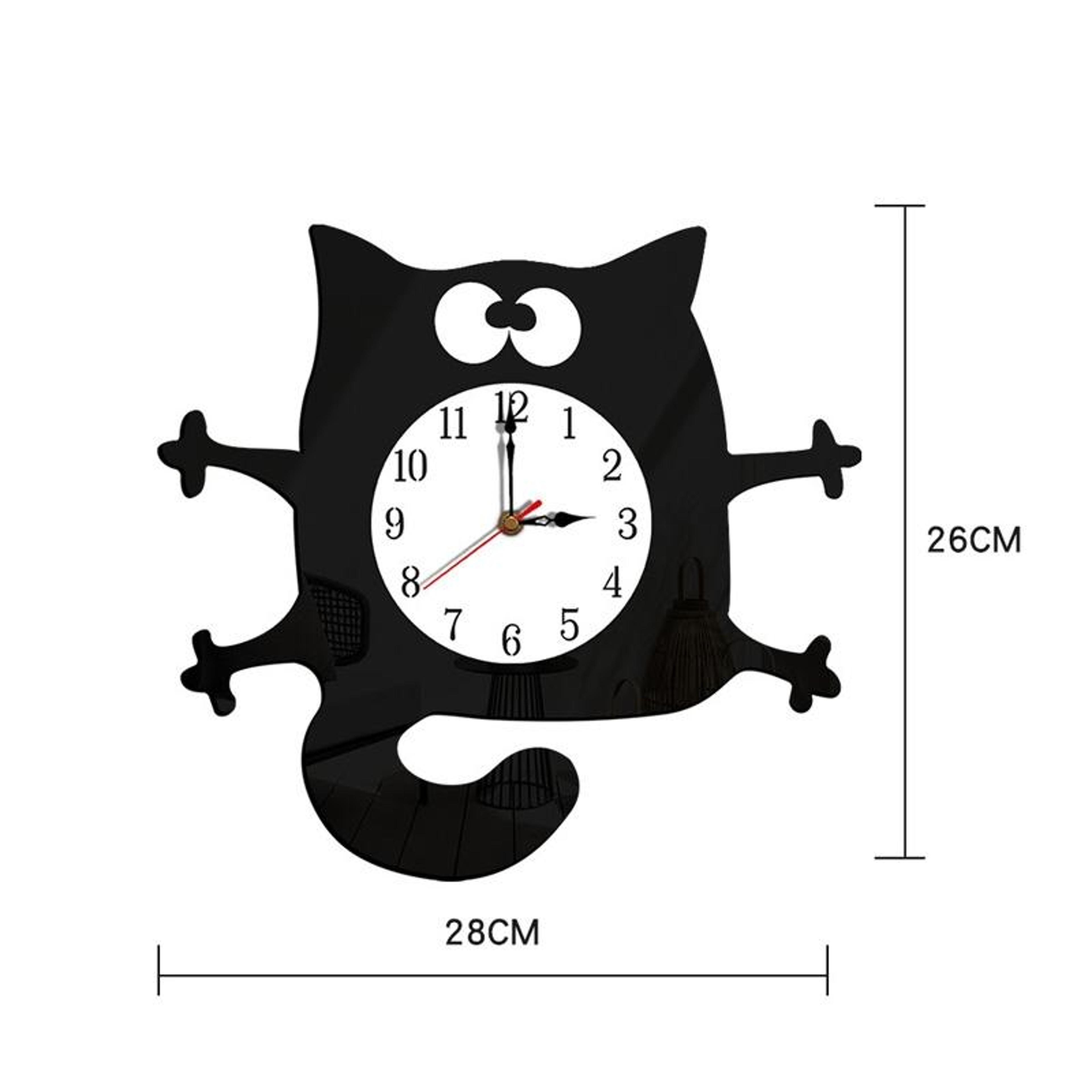 Cute Kids Wall Clock Cartoon Silent Acrylic Wall Clock For Bedroom Nursery Playroom 2