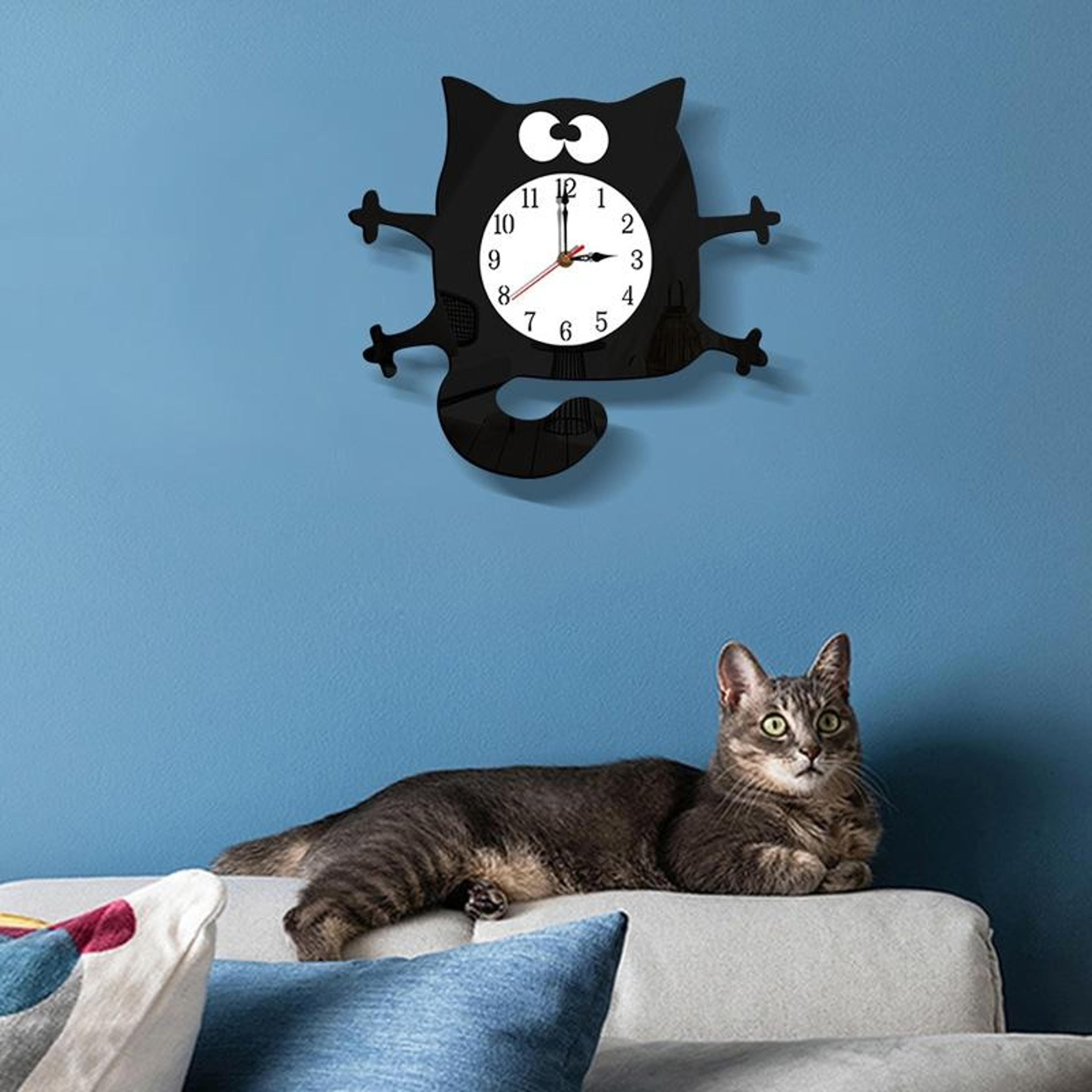Cute Kids Wall Clock Cartoon Silent Acrylic Wall Clock For Bedroom Nursery Playroom 4
