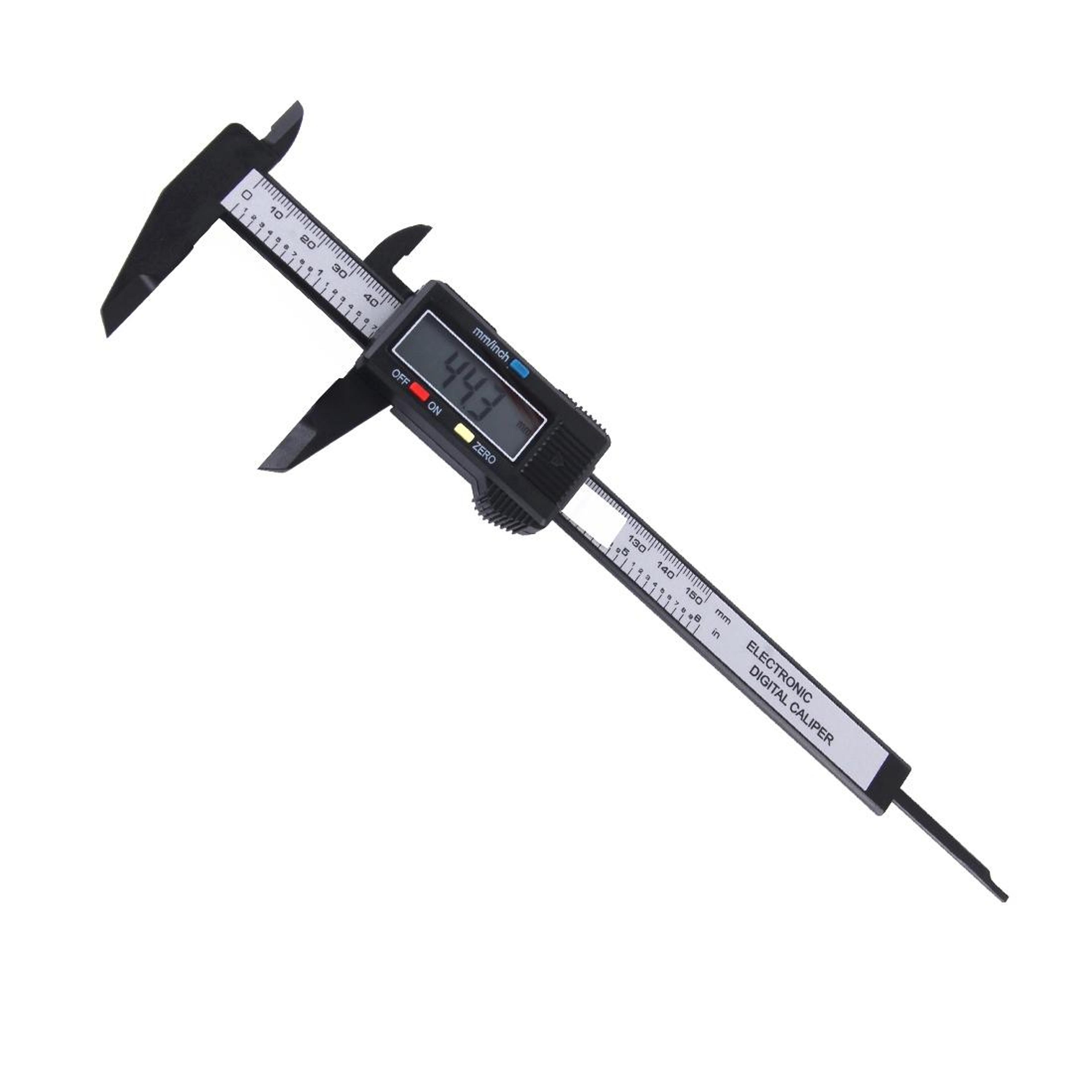 Precision Digital Caliper Inch LCD Vernier Measuring Tool With Inch  Metric Conversion 2