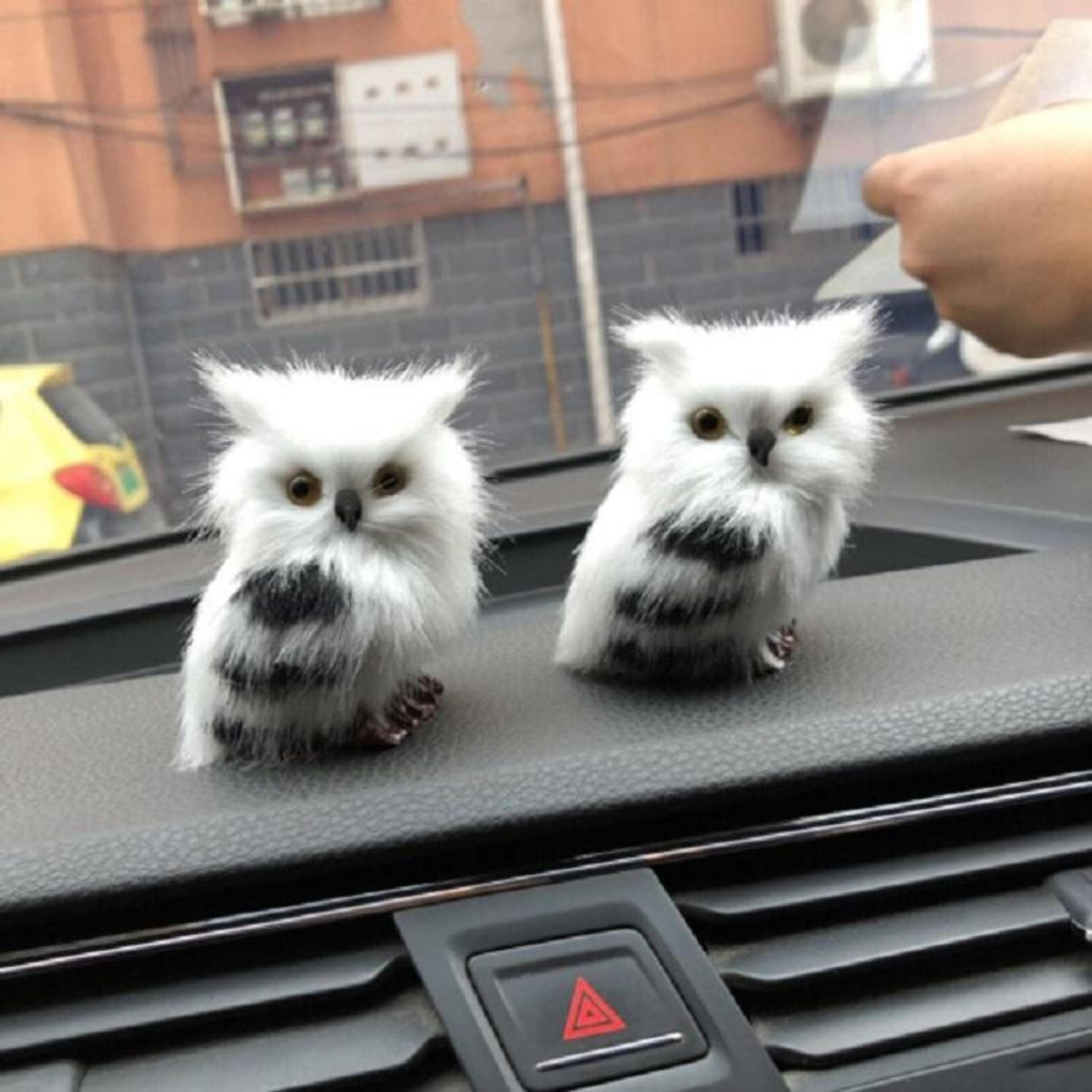 Realistic Christmas Owl Decoration Artificial Owl Holiday Ornament For Home  Car Decor 4