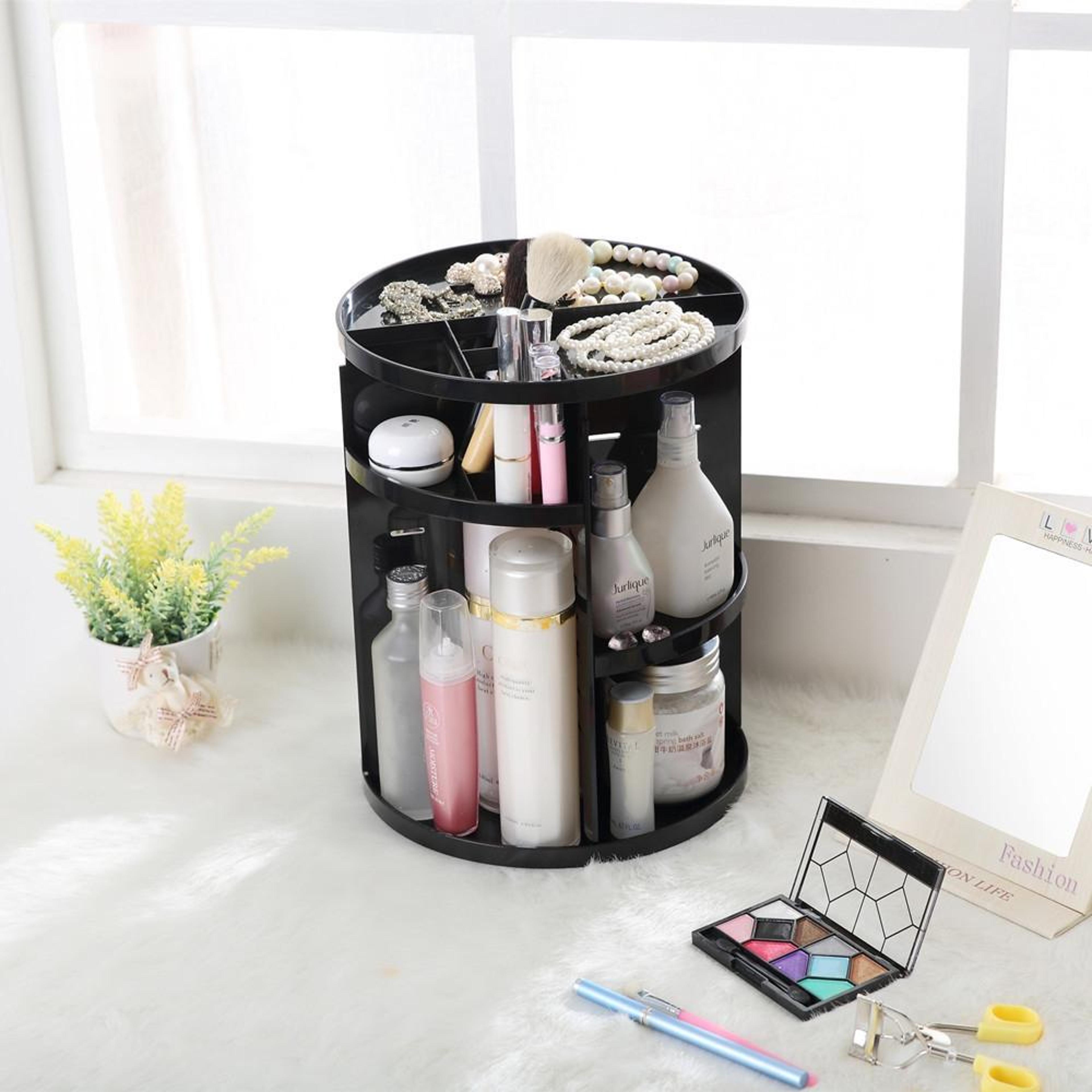 Degree Rotating Makeup Organizer Cosmetic Storage Box For Vanity  Skincare 6