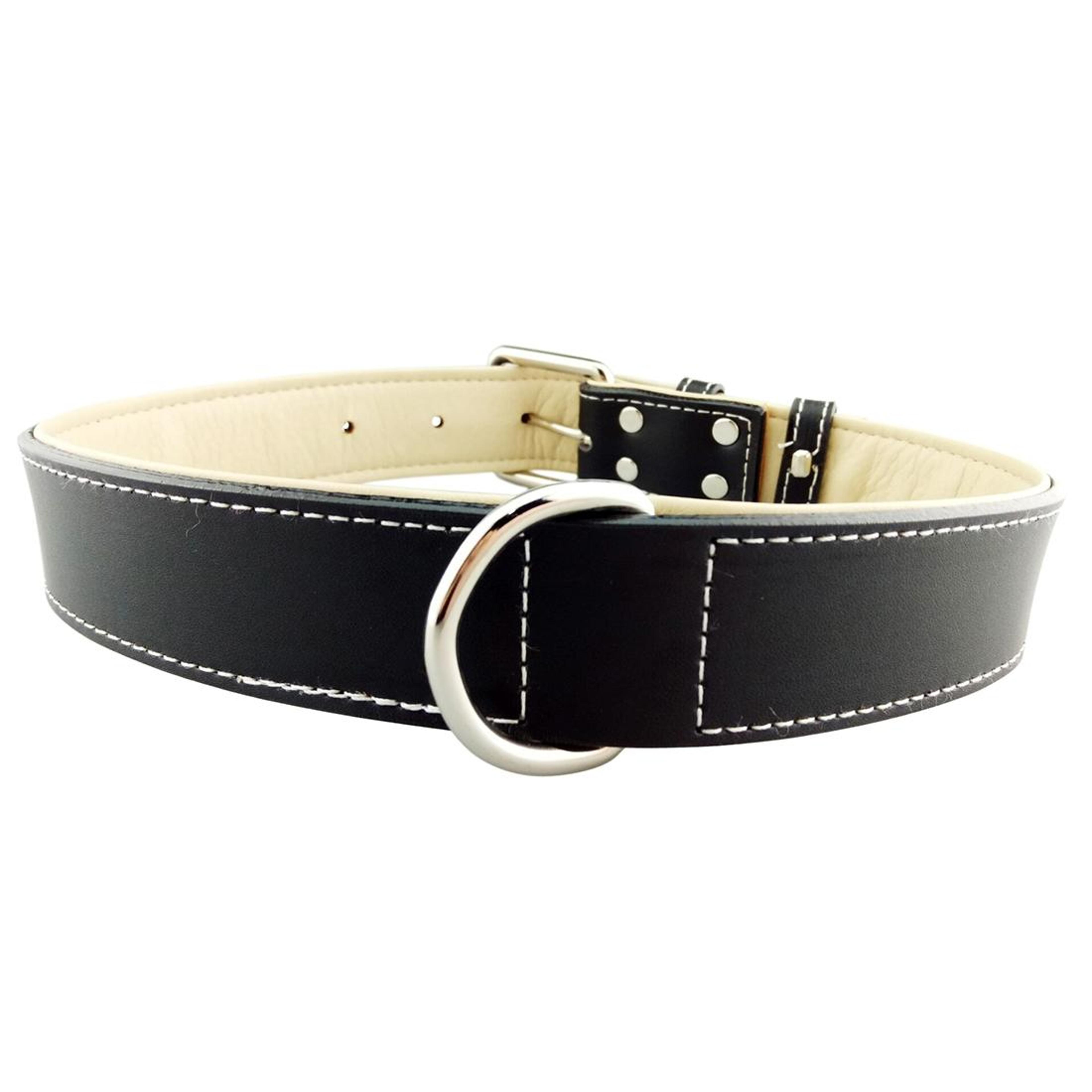 Premium Leather Dog Collar For Large Dogs Adjustable Durable Training  Walking Collar 3