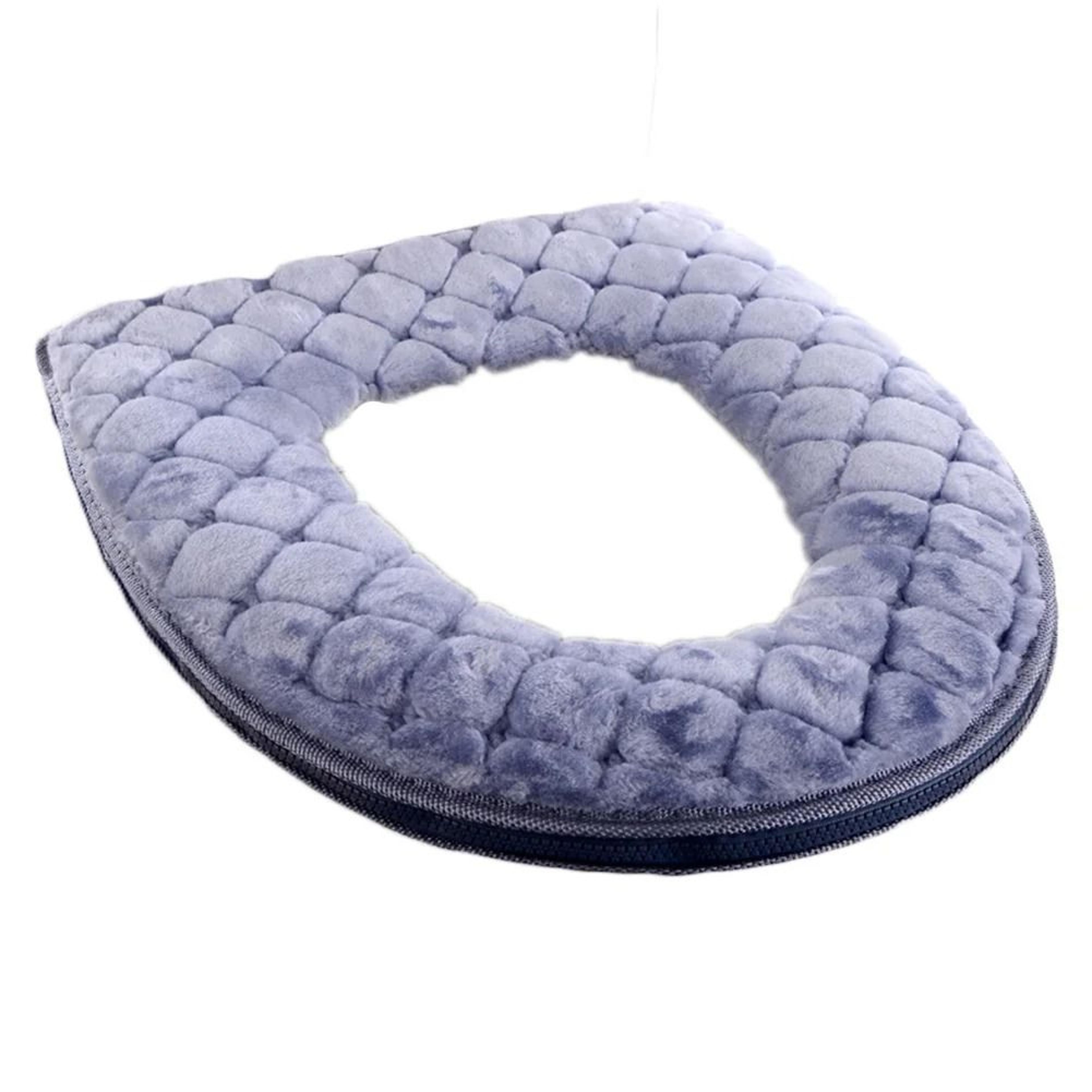 Plush Washable Toilet Seat Cover Cushion O Shape Warm Soft Lid Pad 6