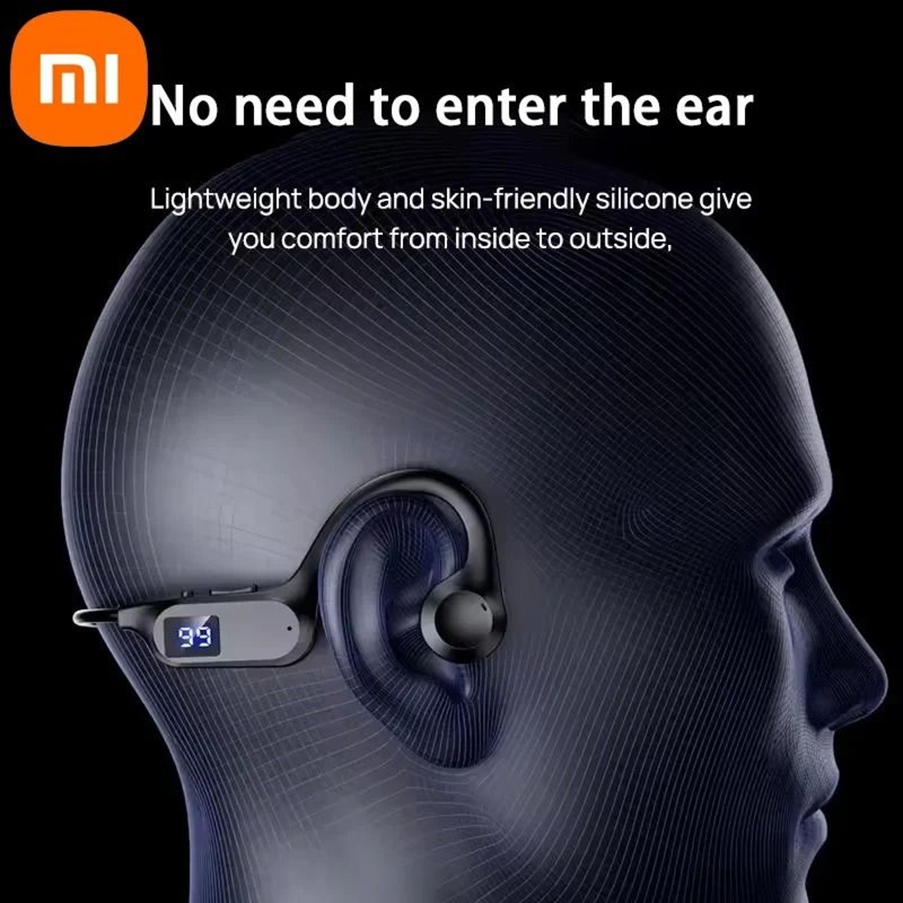 Bone Conduction Wireless Earphones With Mic For Running Swimming And Sport Use 3