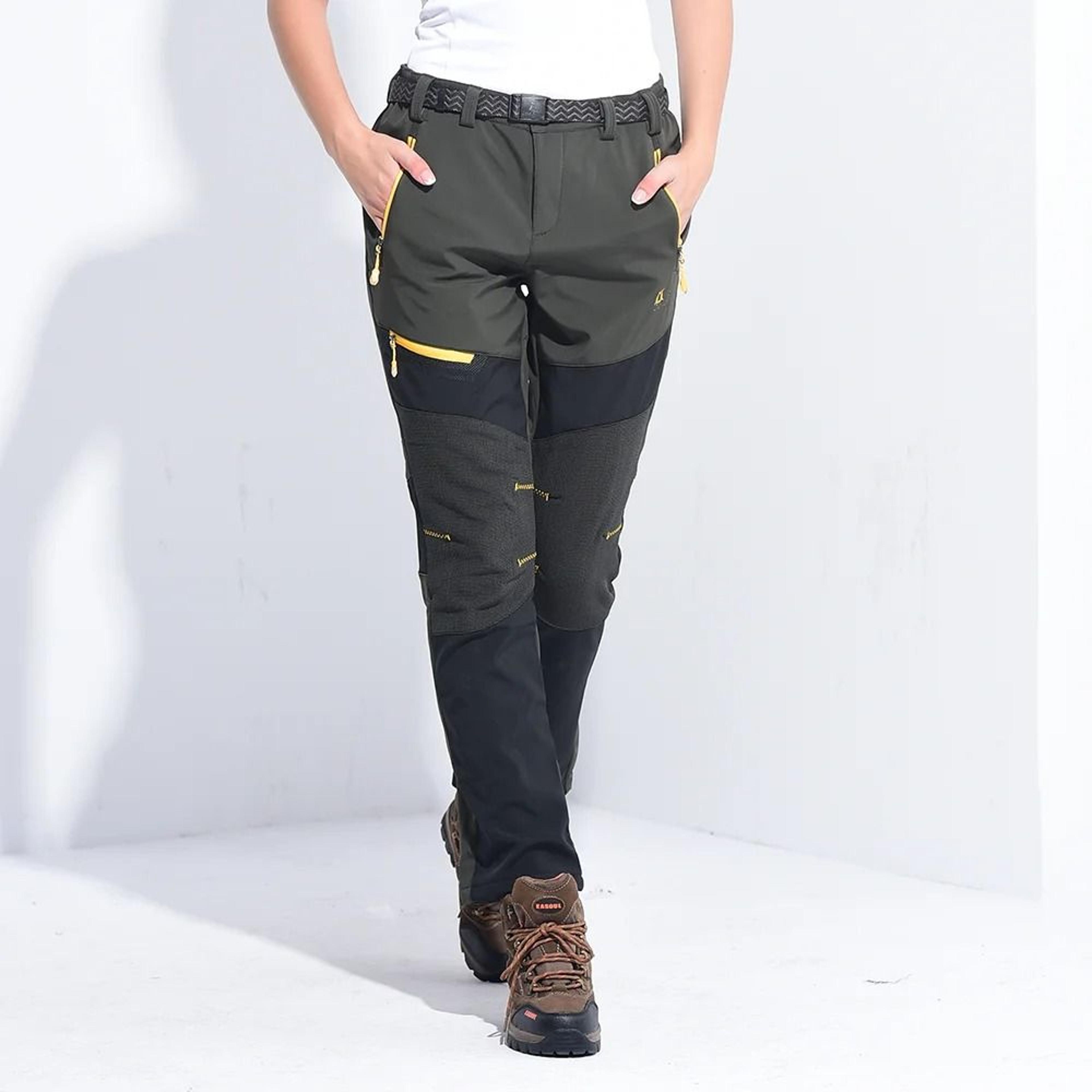 Waterproof Fleece Lined Soft Shell Pants For Women Winter Trekking Hiking Camping 3