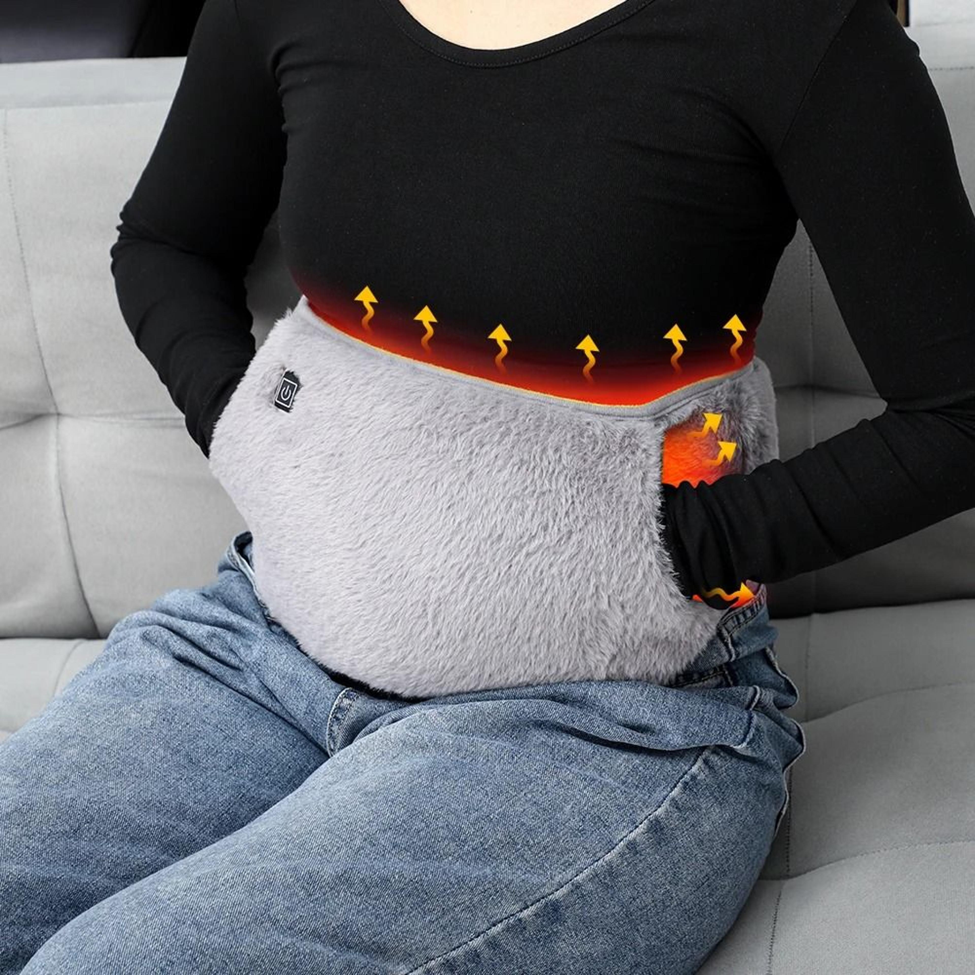 USB Electric Heating Waist Belt For Lumbar Abdominal Pain Relief And Hand Warmer Function 3