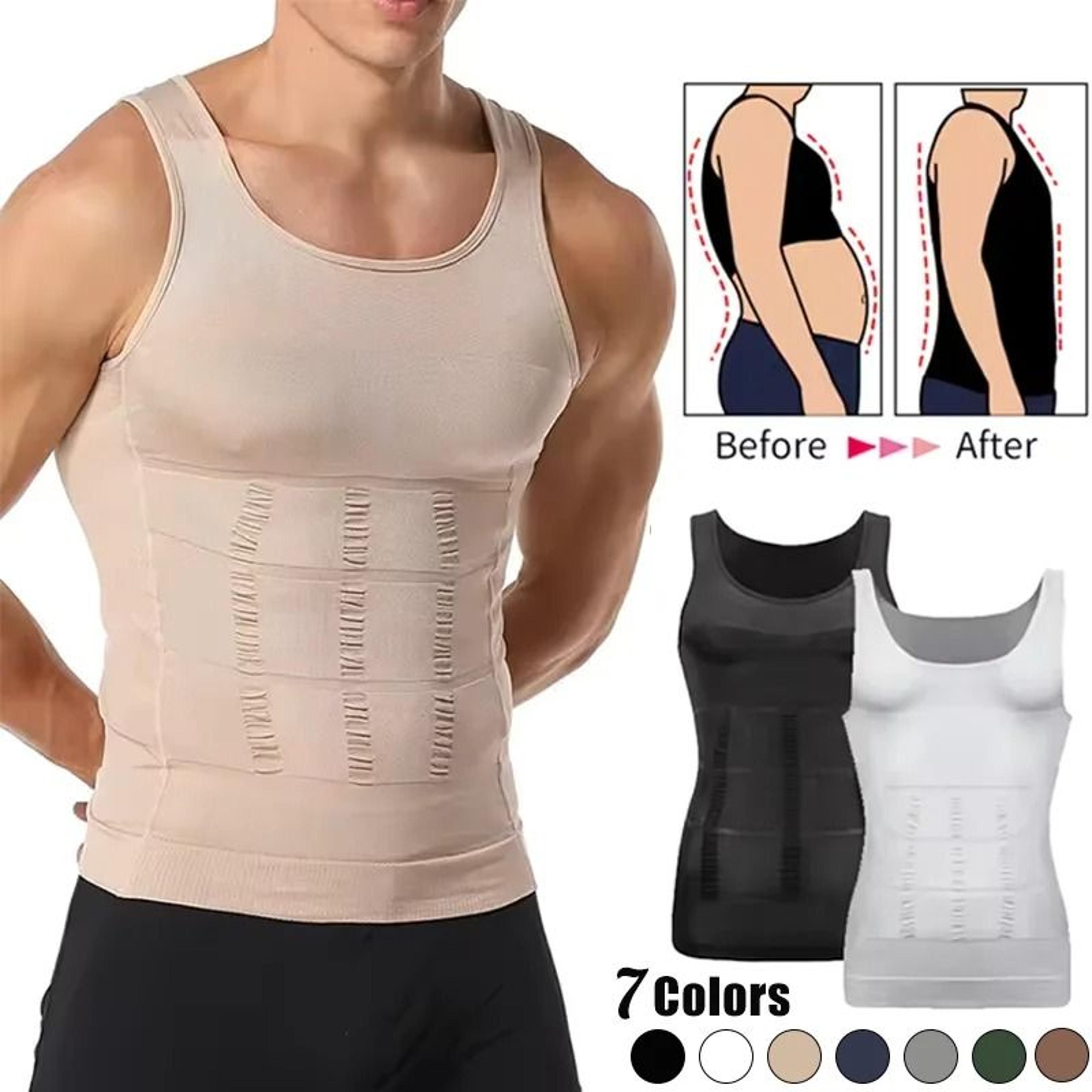 Mens Compression Shaper Vest For Slimming And Workout Support 0