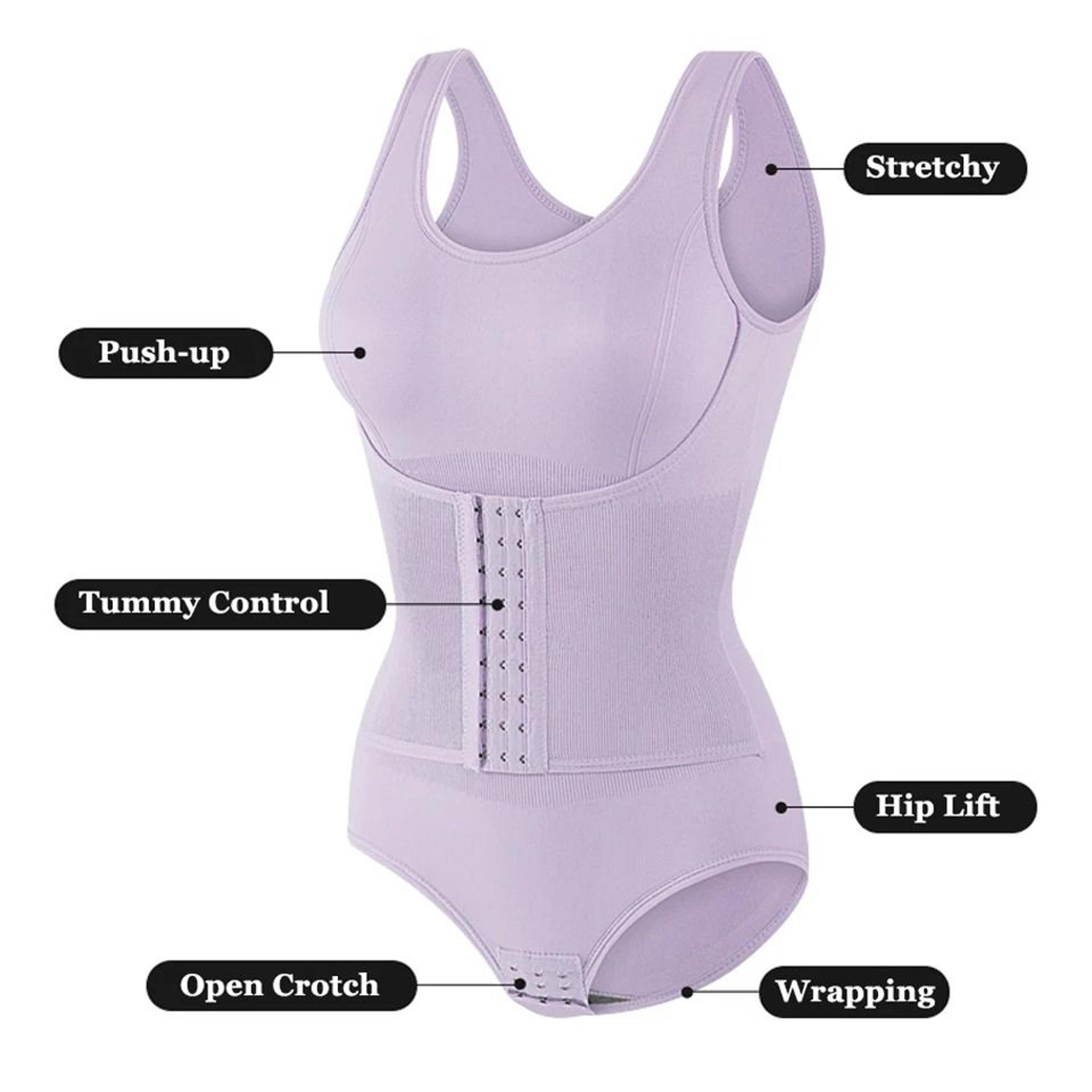 Womens Full Body Shaper With Zipper And Waist Belt For Tummy Control And Slimming Support 2