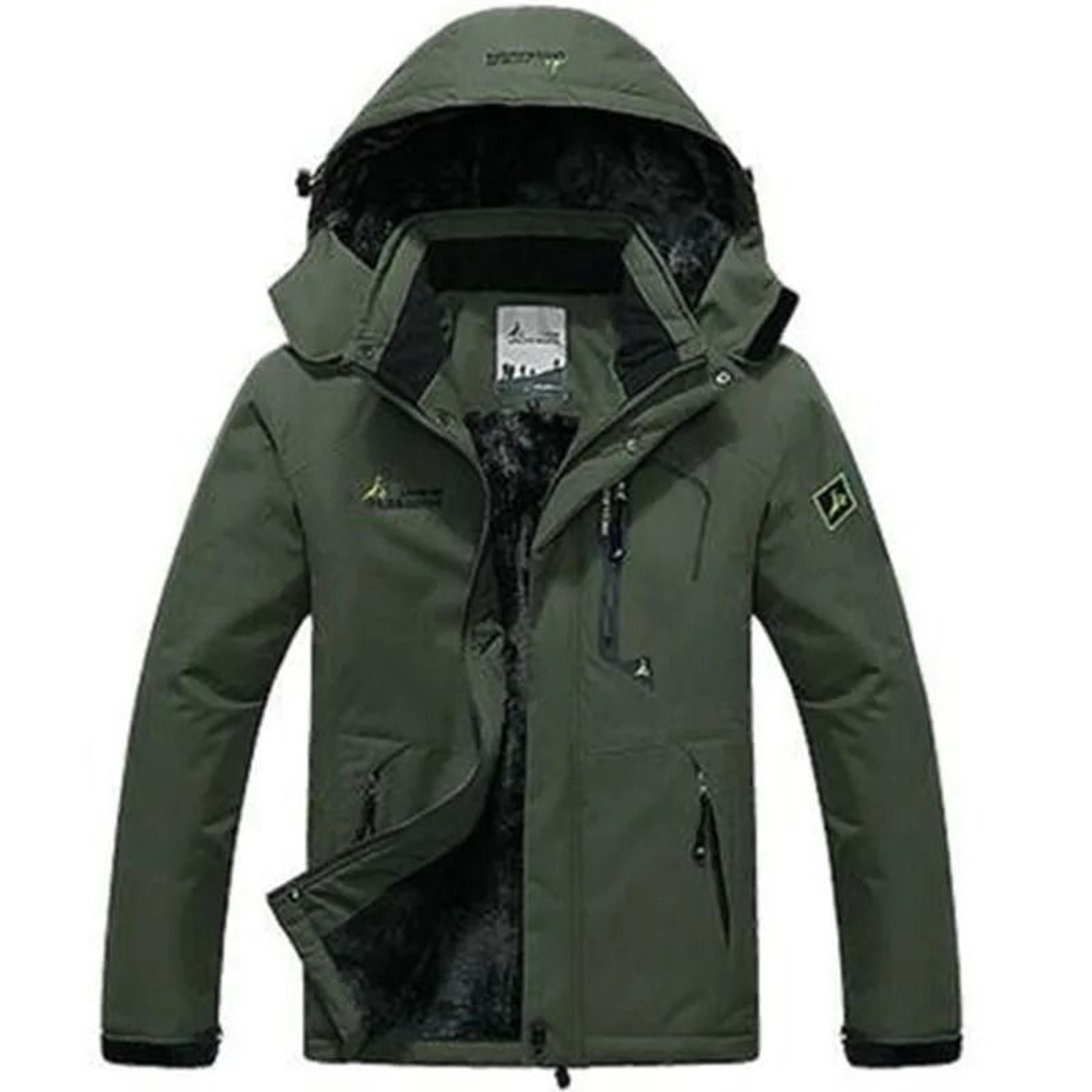 Mens Heavy Duty Winter Parka With Fur Hood And Windproof Warm Lining 6