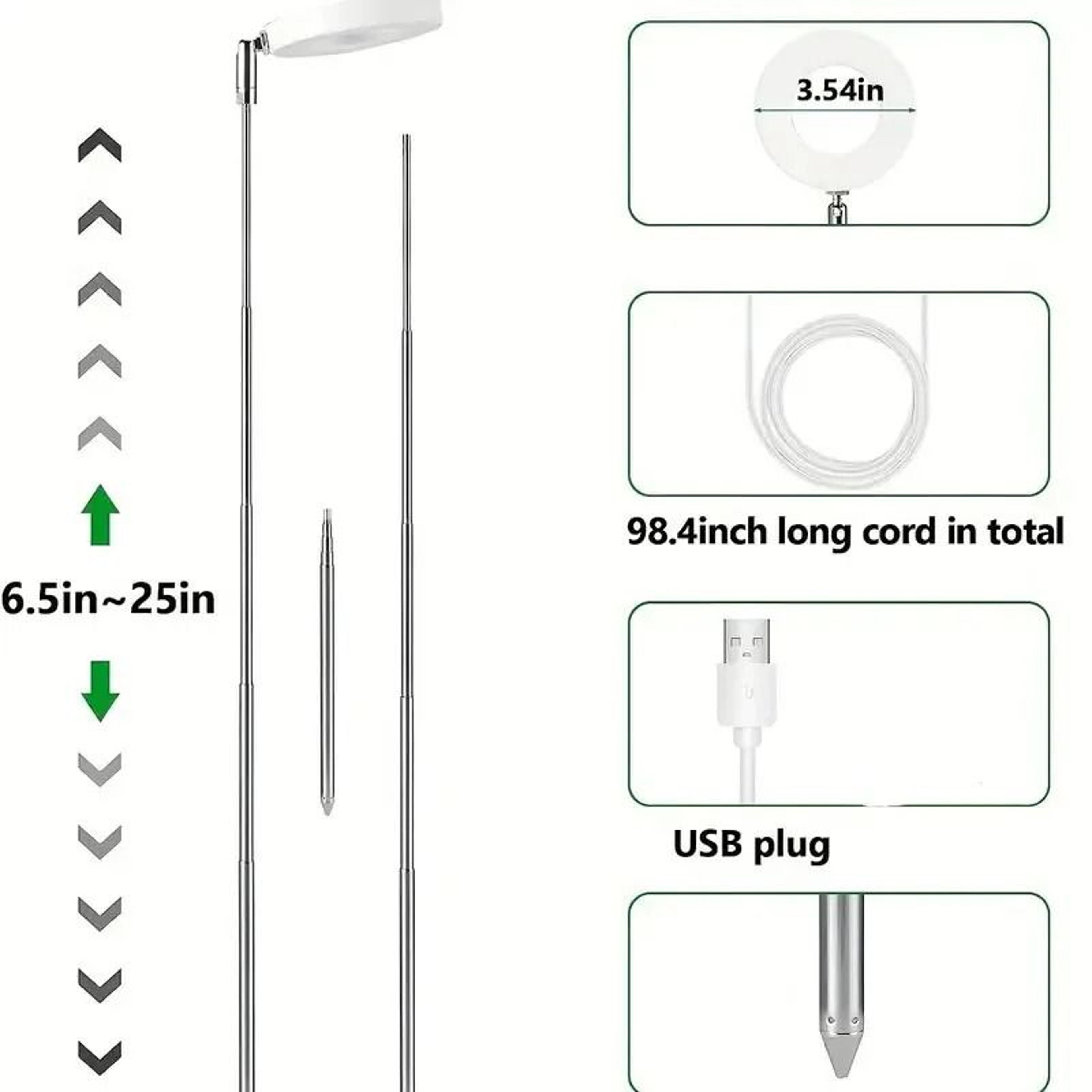 LED Grow Light For Indoor Plants With Adjustable Brightness And Timer 3