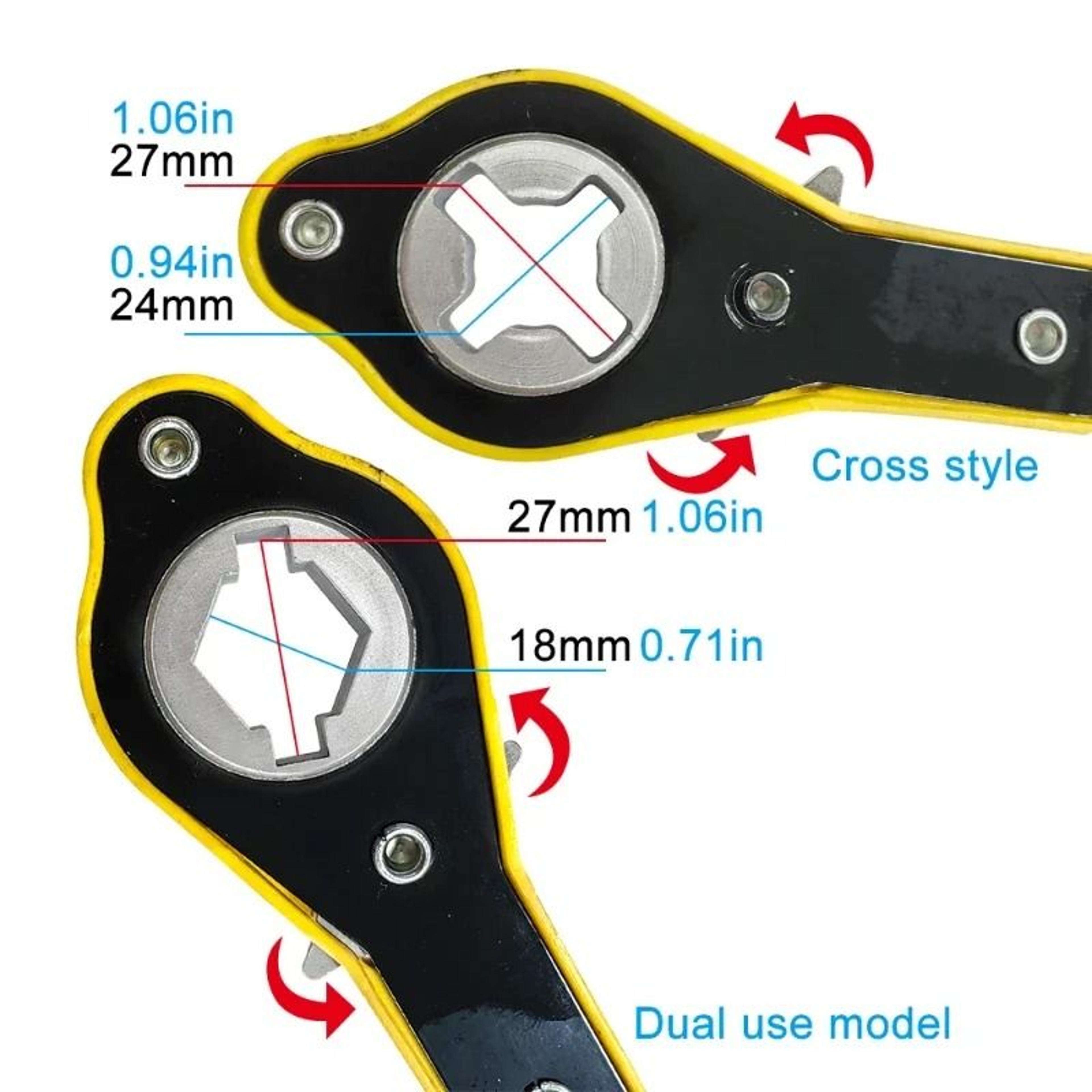 Auto Labor Saving Ratchet Wrench For Jack And Tire Lug Nut Removal 2