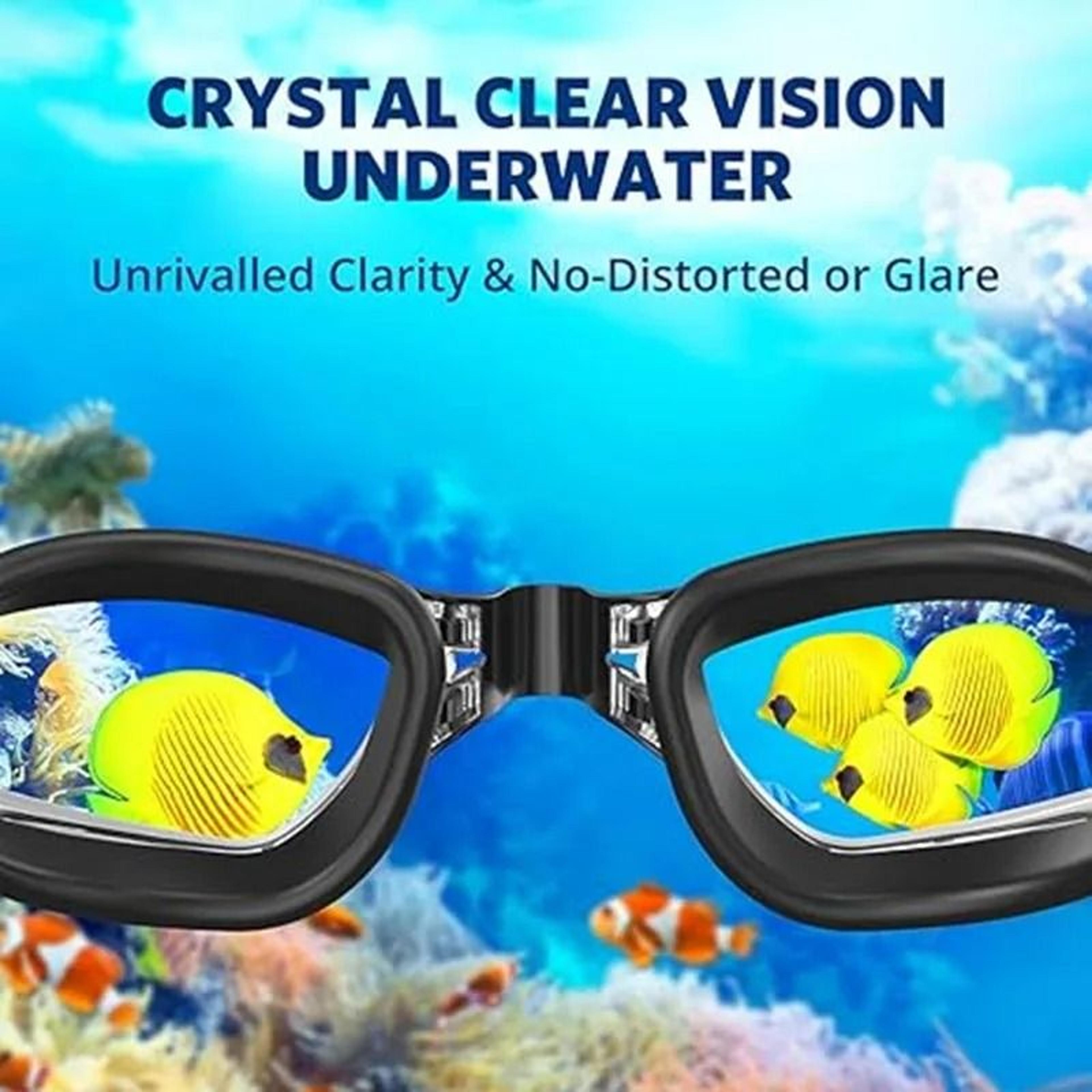 anti fog swim goggles and earplugs set