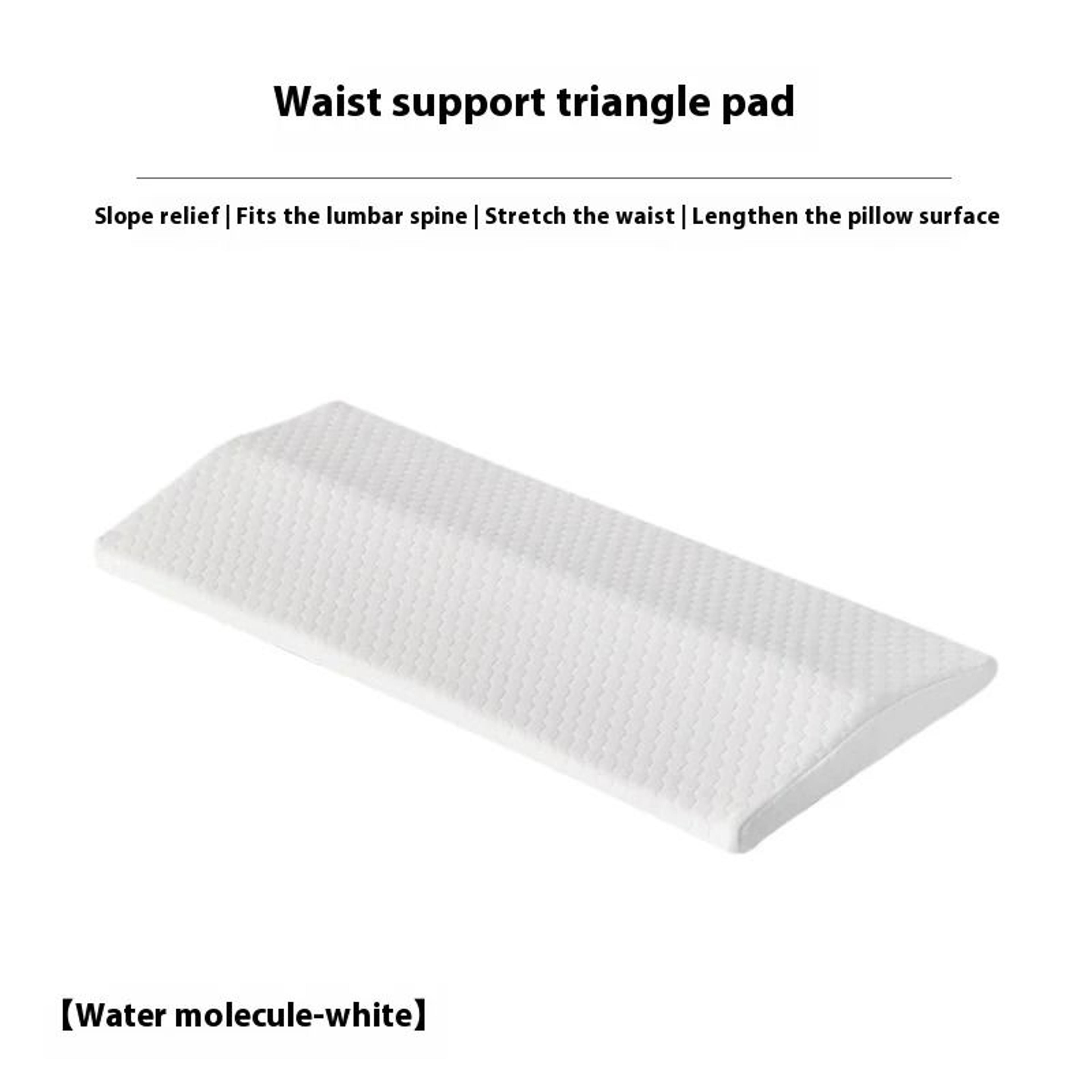 Lumbar Support Memory Foam Pillow For Back Pain Relief 4