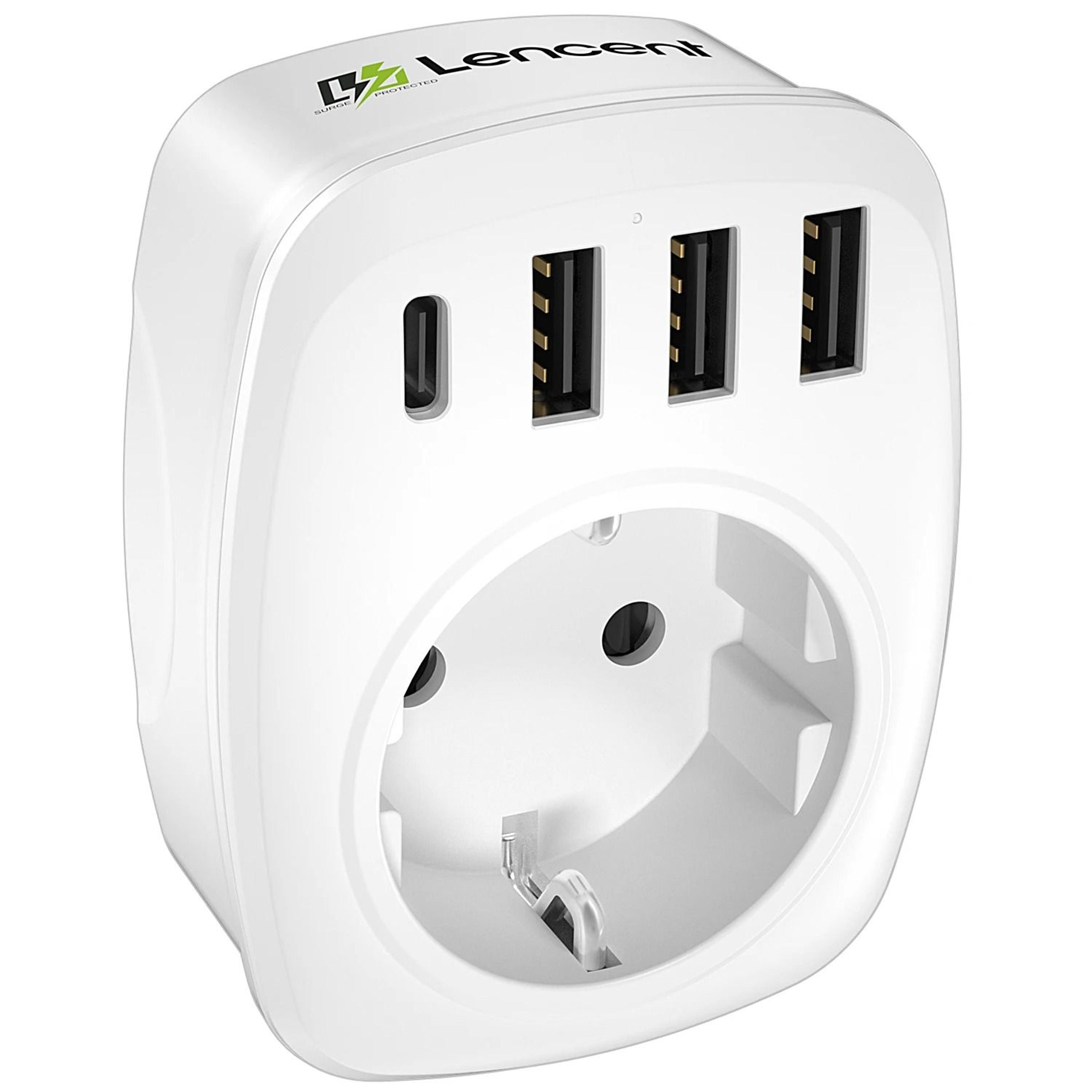 Compact EU Power Cube With AC Outlets USB And Type C Charging 6