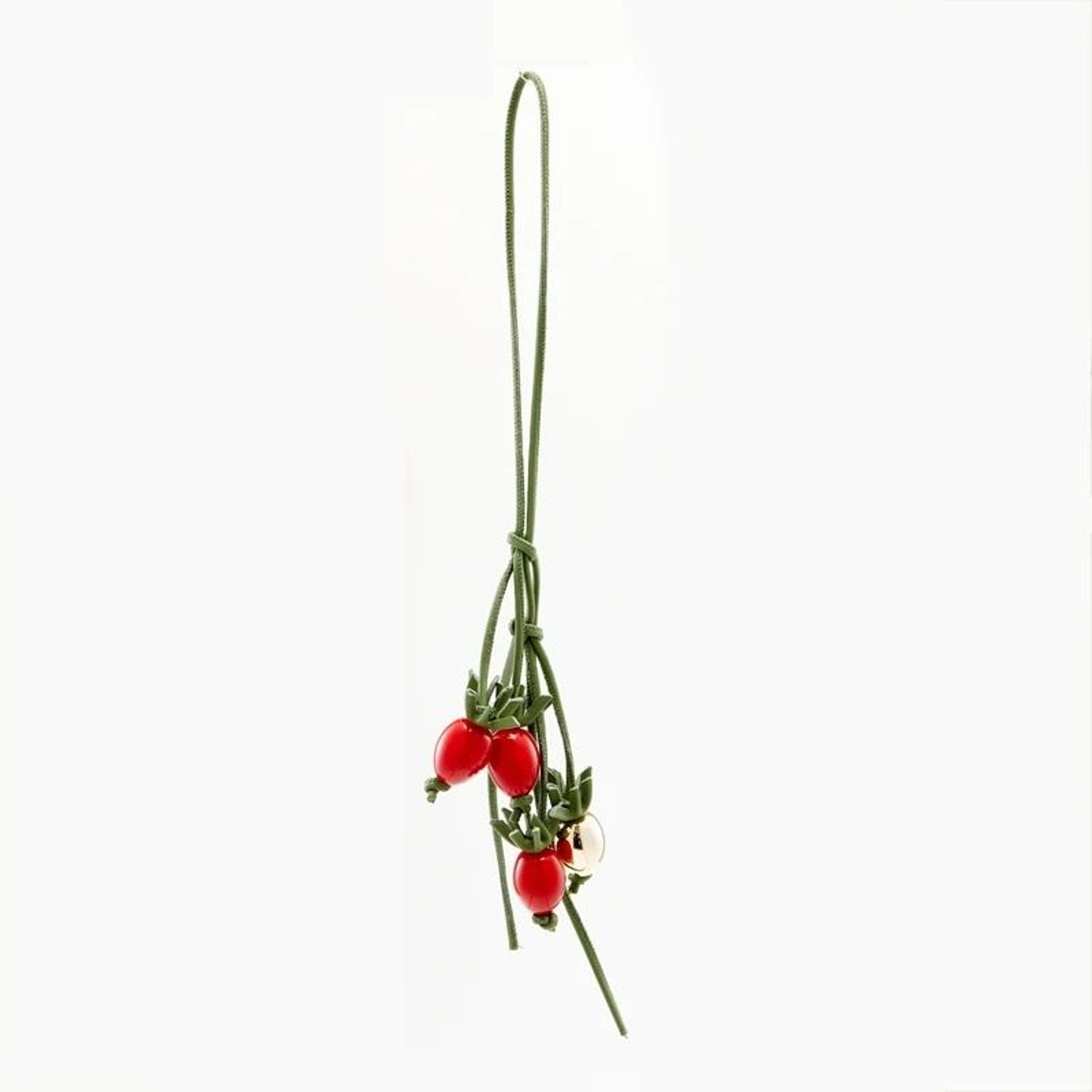 Leather Flower Bag Charm 9