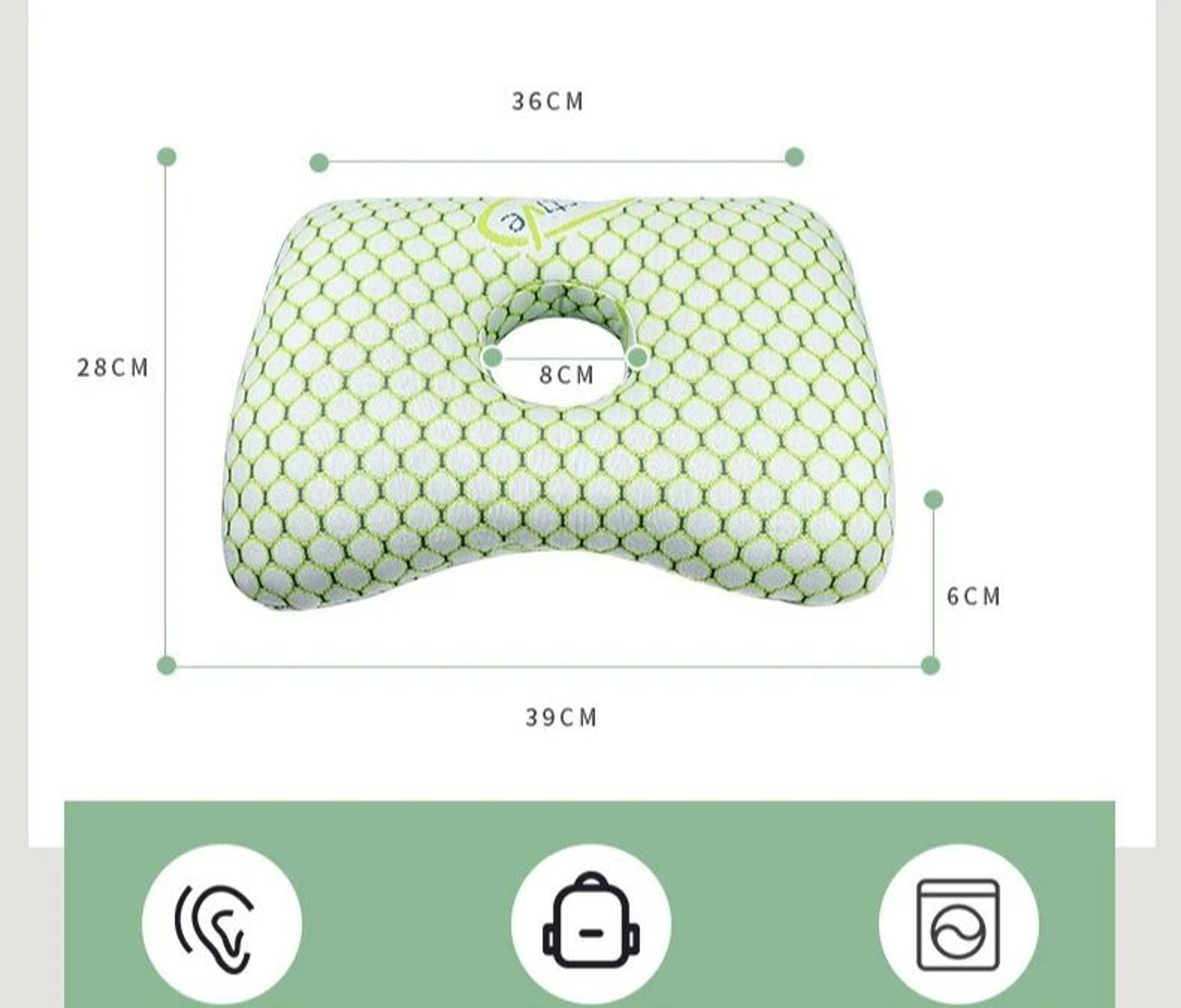 Bamboo Fiber Side Sleeping Ear Pillow For Better Comfort 5