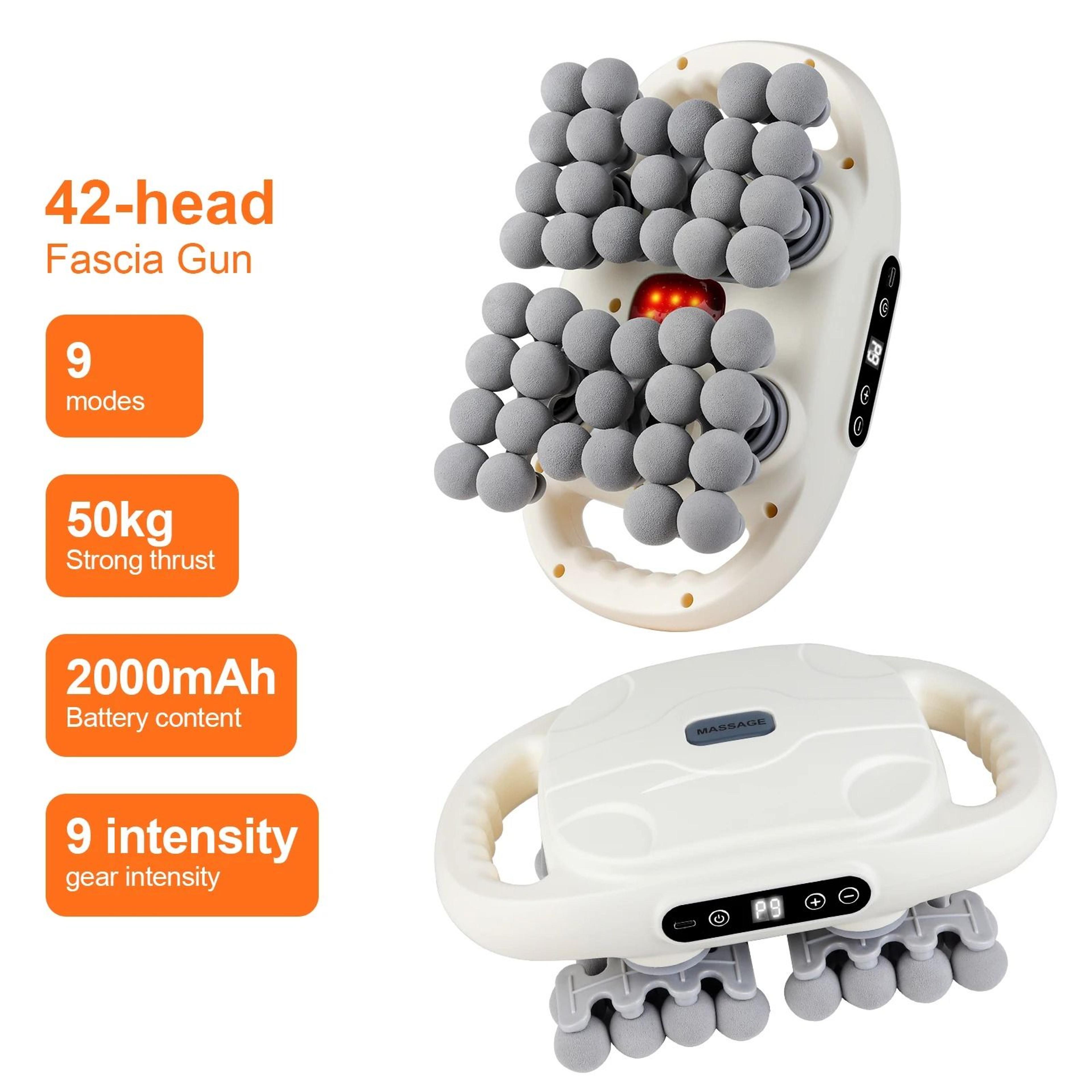 Fascia Gun High Frequency Vibration Body Massager With Multiple Heads 19