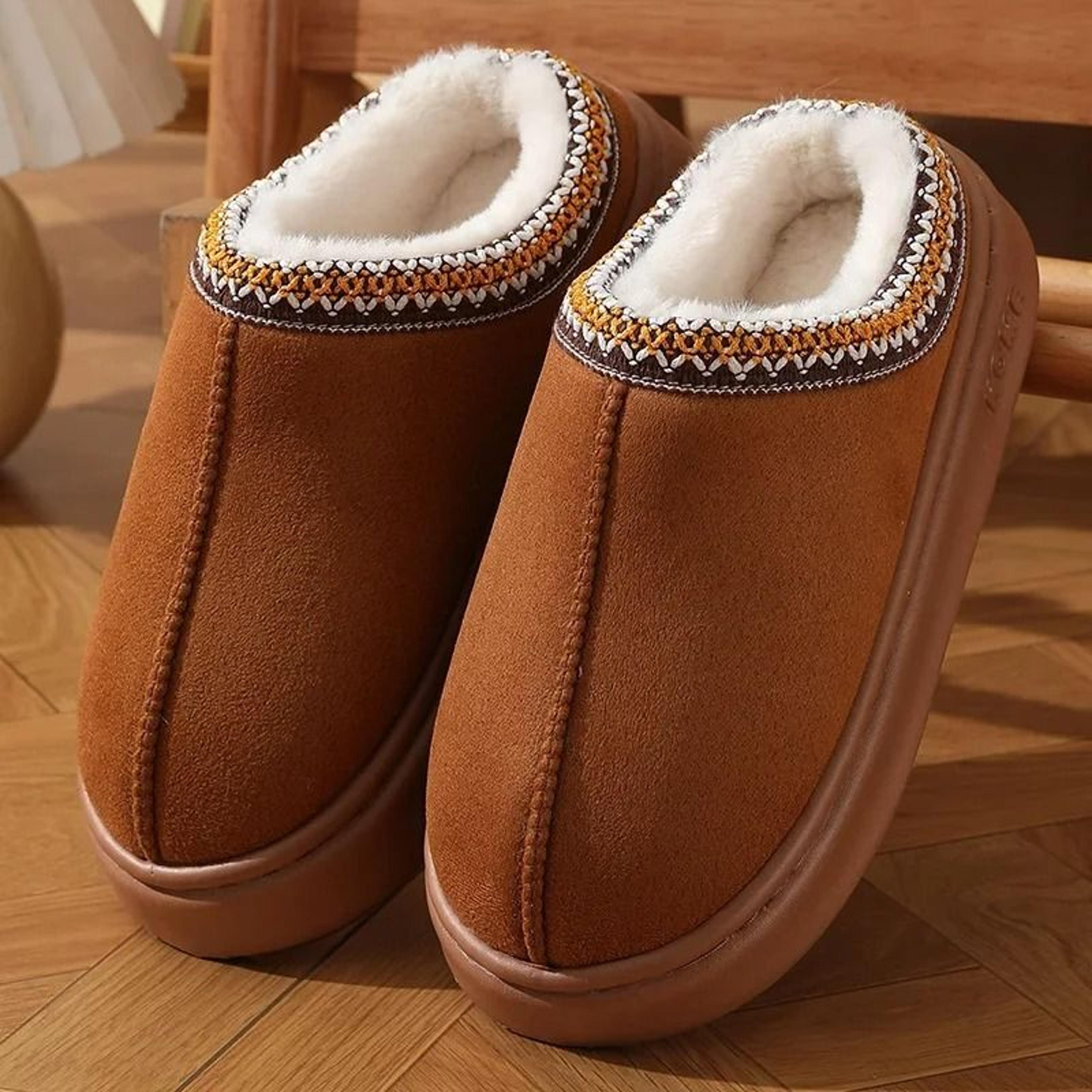Cozy Plush Platform Slippers For Women 6