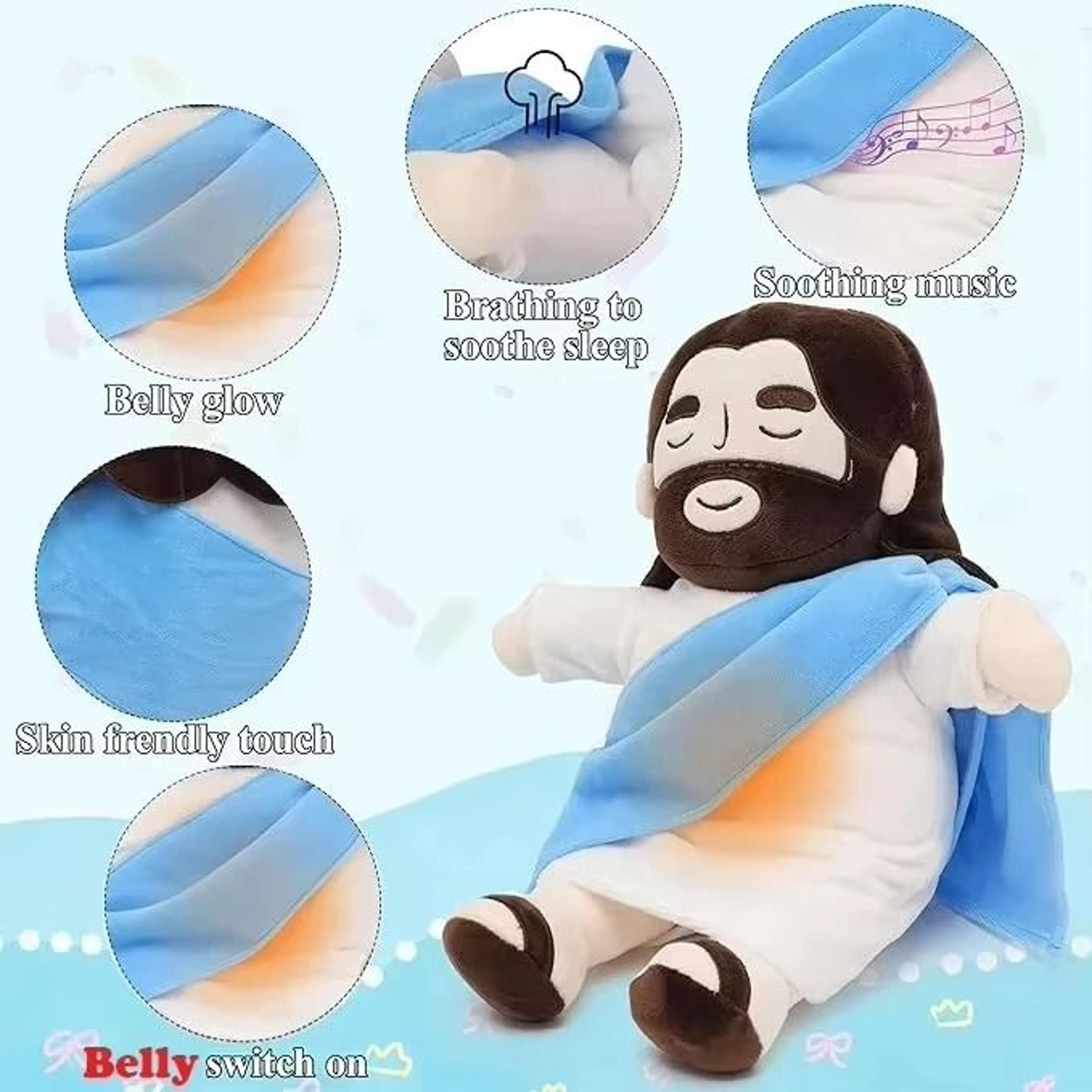 Soothing Breathing Jesus Plush With Light And Music 3