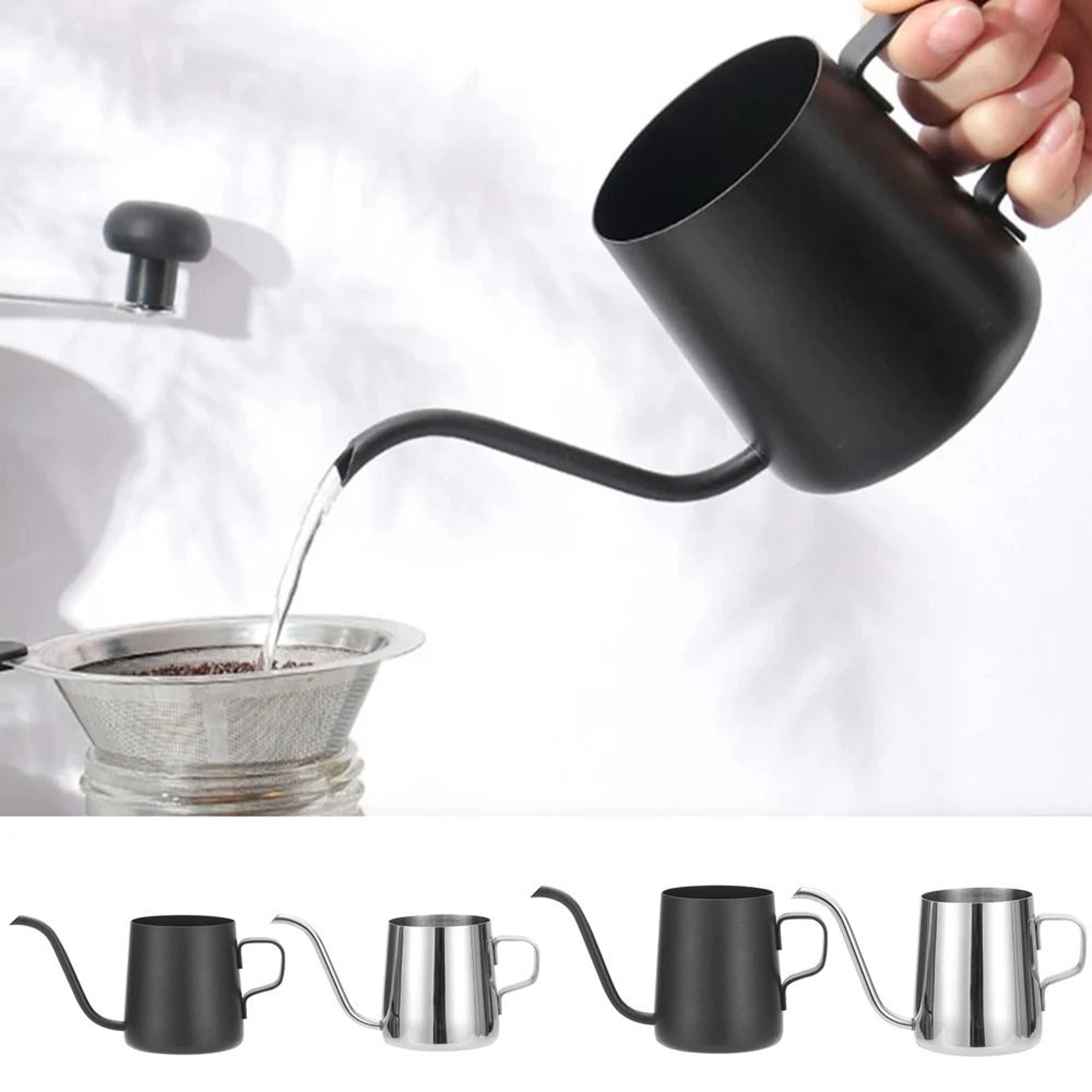 Stainless Steel Gooseneck Pour Over Coffee Pot With Narrow Spout 0