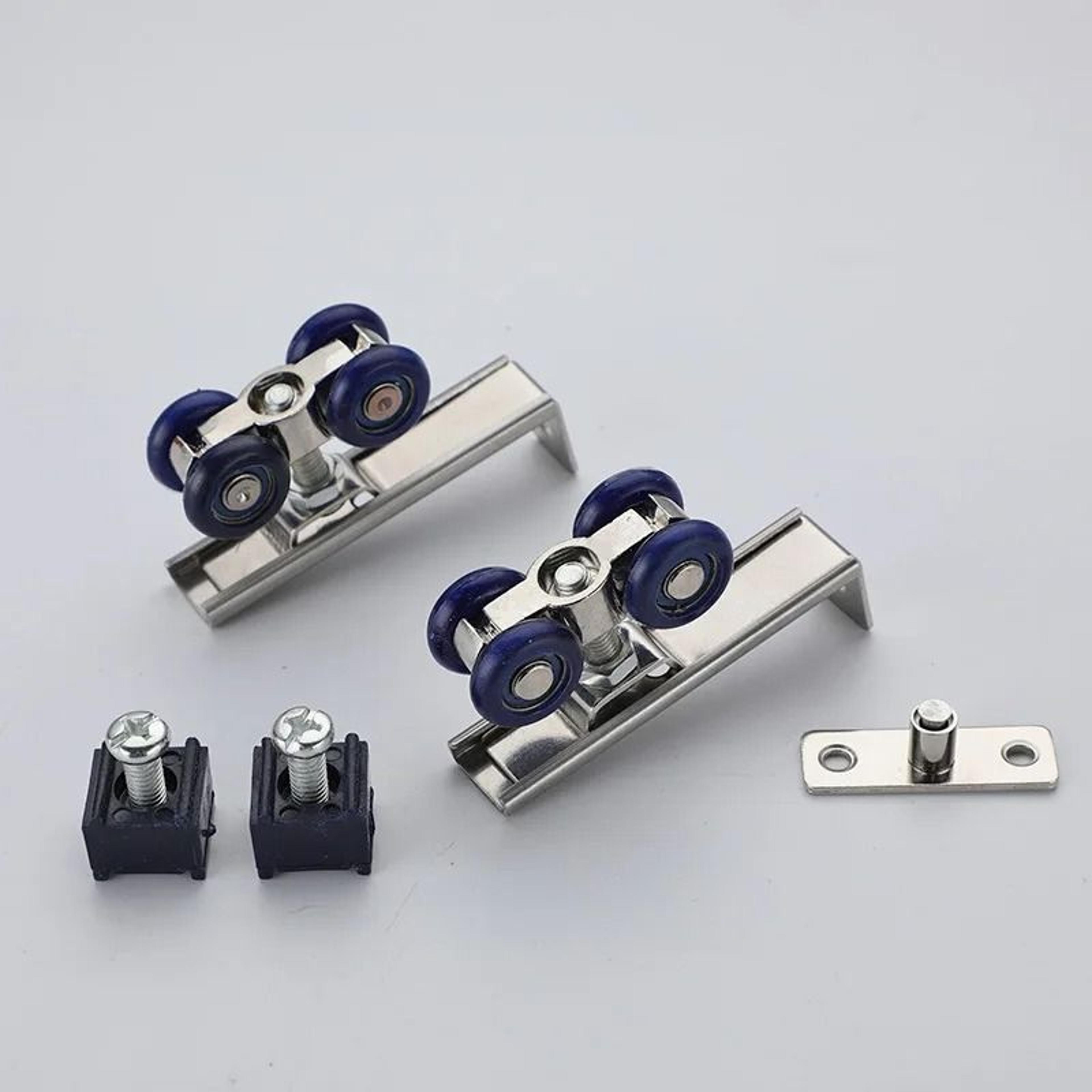 Sliding Door Roller Pulley Set With Four Wheels For Home Use 1
