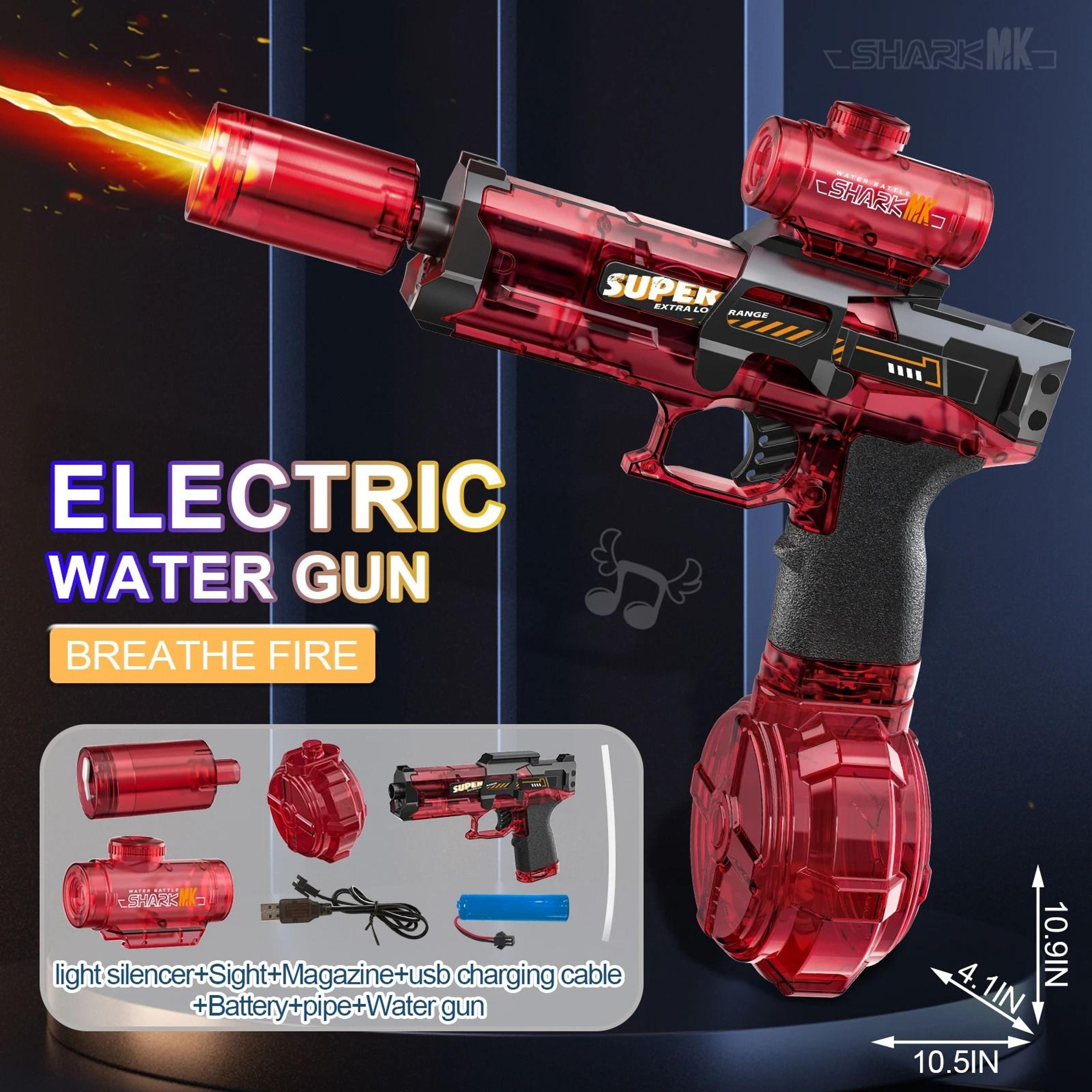 Electric Water Gun With Light And Flame Spray Effect 1