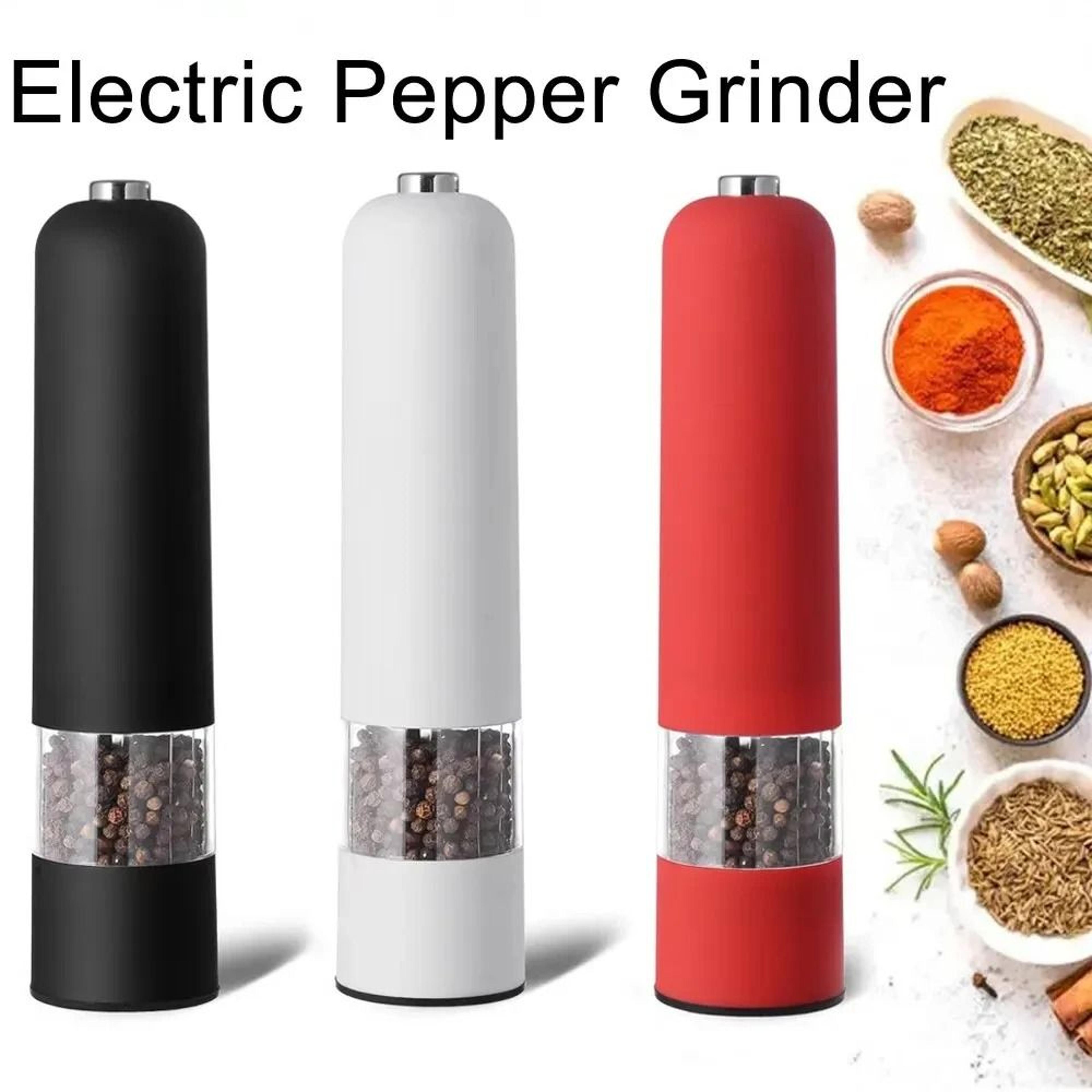 electric automatic pepper and salt grinder with led light