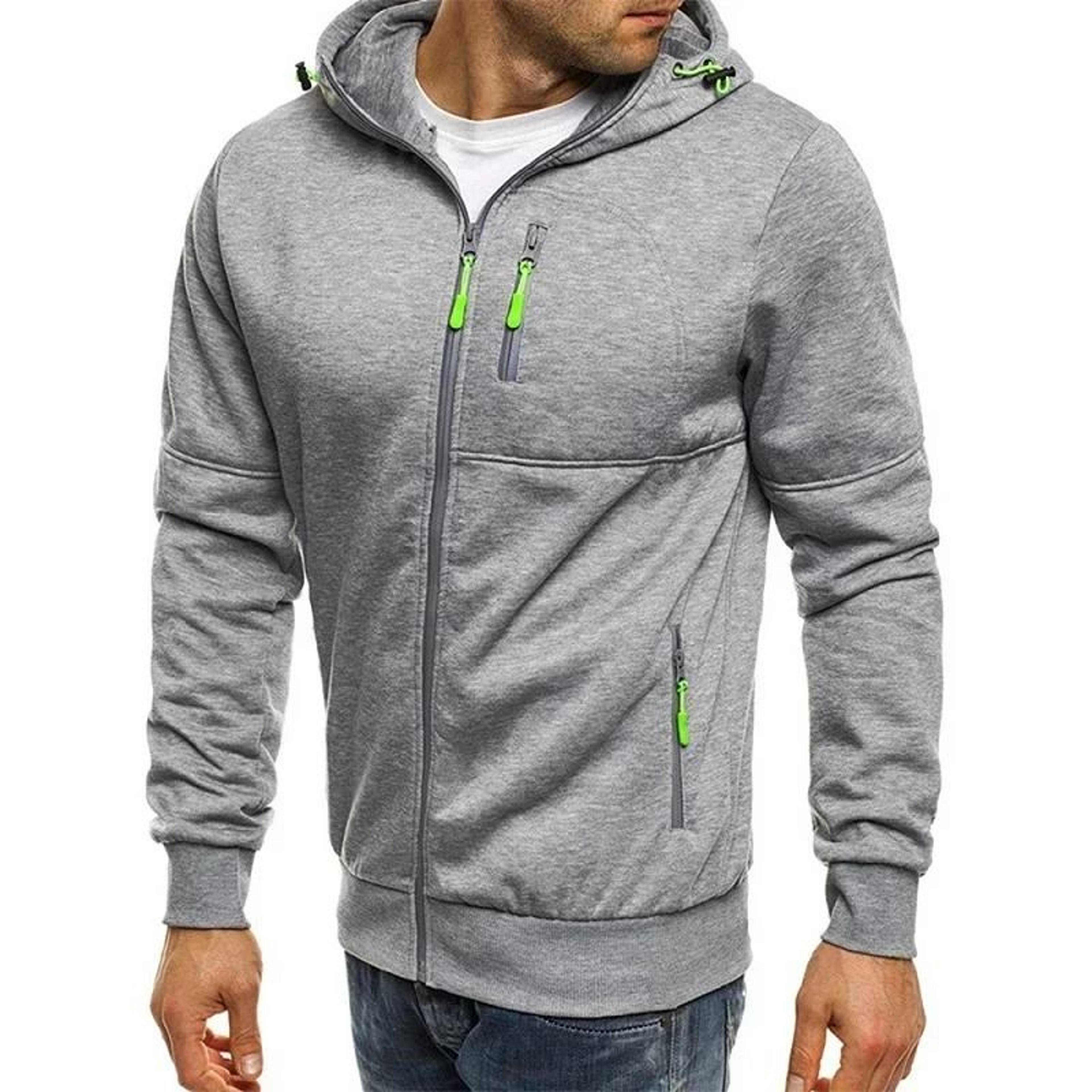 Mens Lightweight Hoodie With Full Length Zipper 8