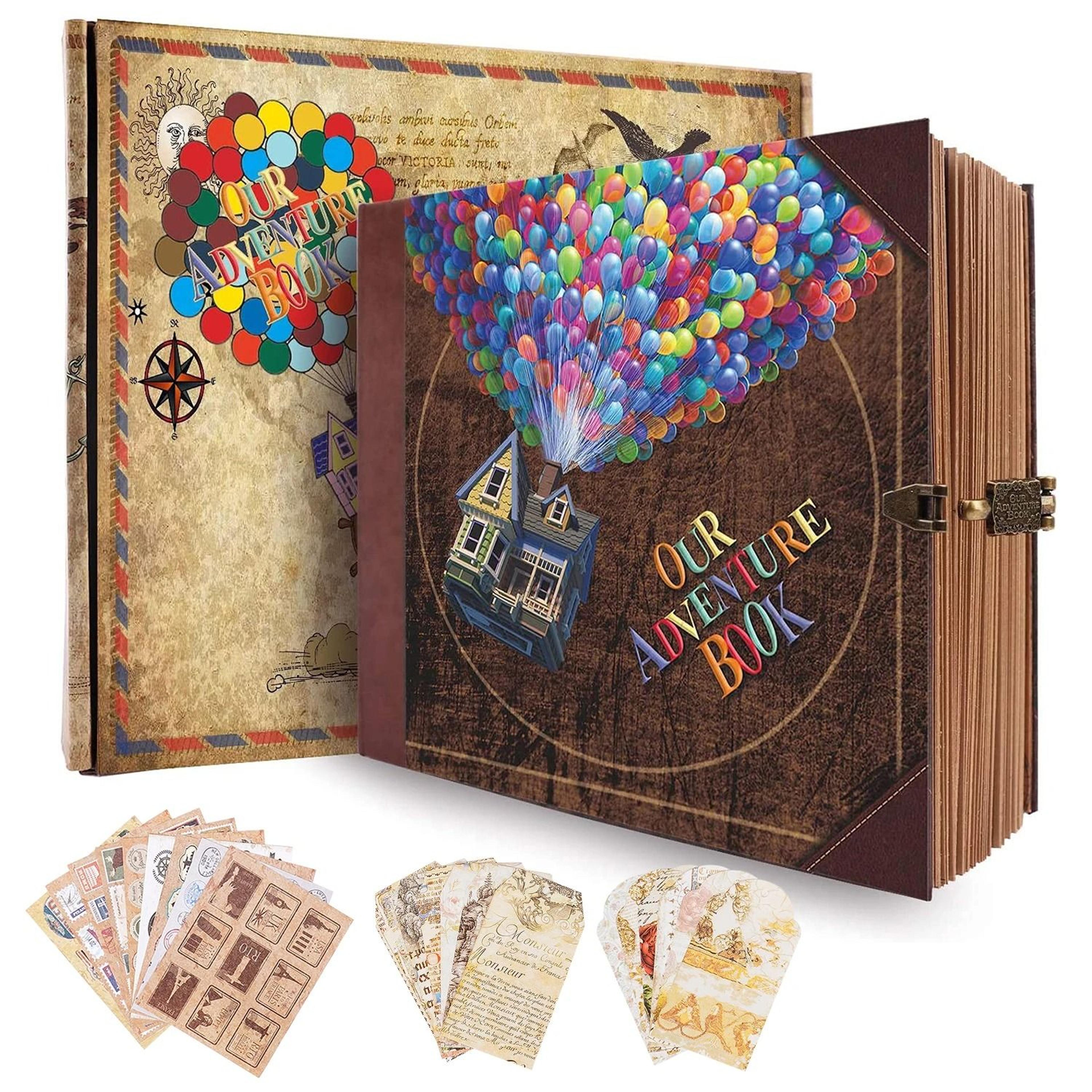 retro kraft memory scrapbook album 146 pages